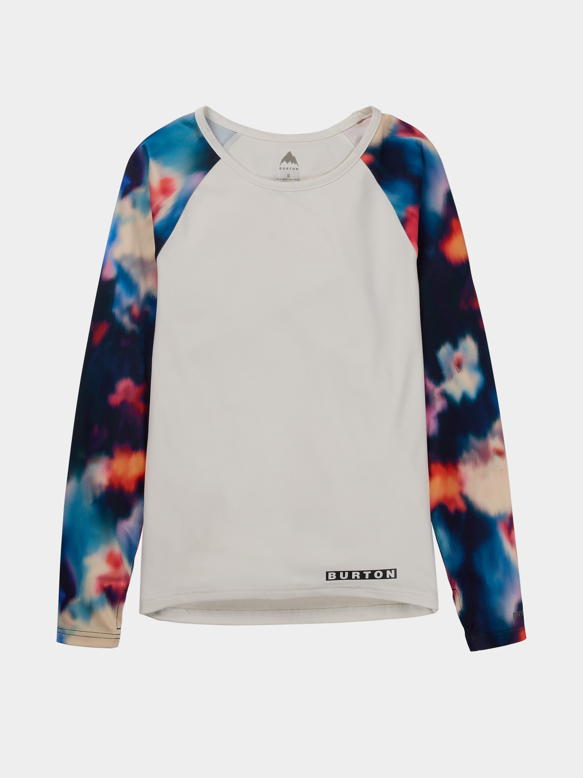 Damski Longsleeve aktywny Burton Roadie Base Layer Tech (stout white/floral blue)