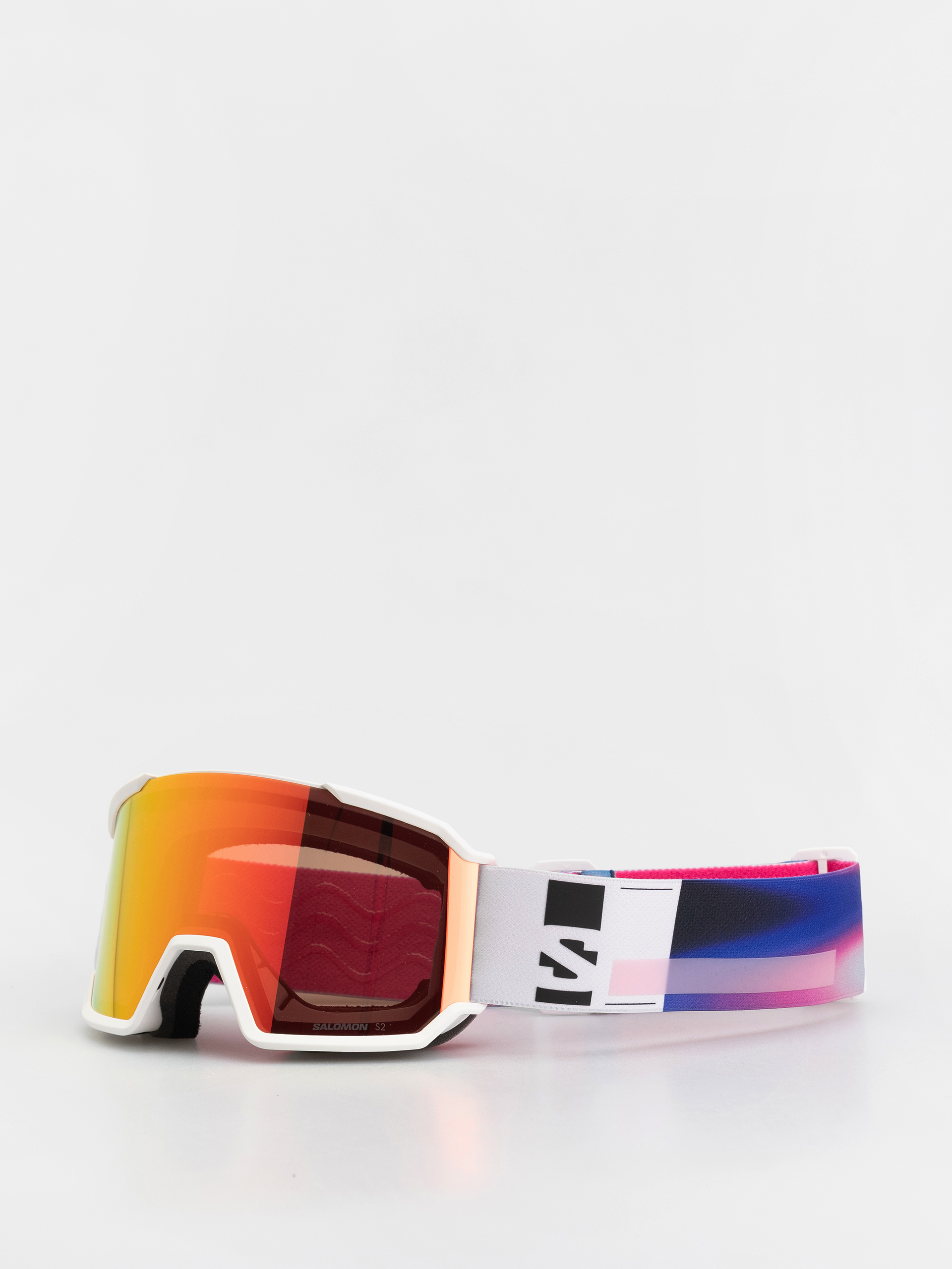 Gogle Salomon S/View 3 (white addikt/mid red)