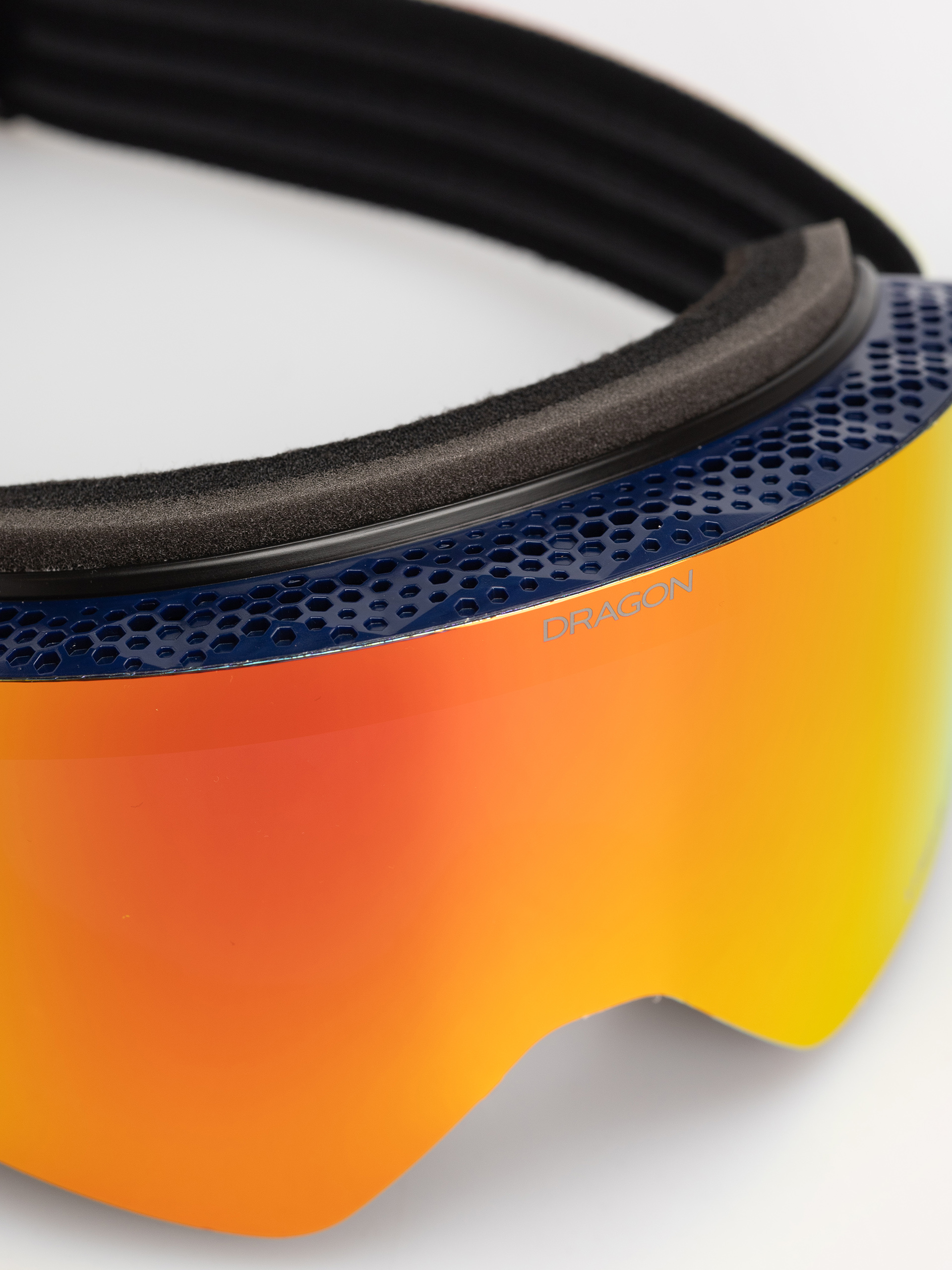 Gogle Dragon R1 OTG (powcollab25/lumalens red ion+lumalens flash blue)