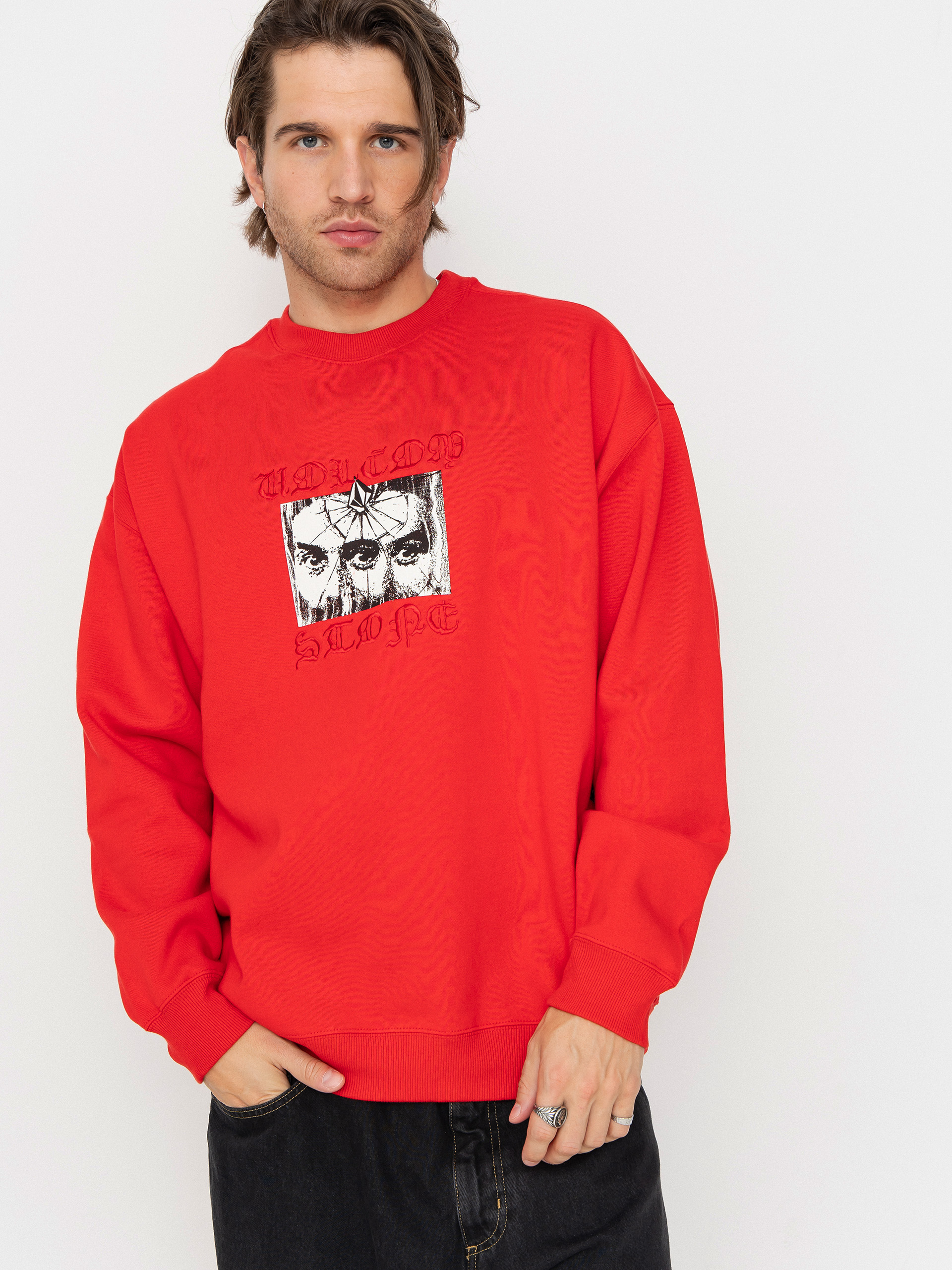 Bluza Volcom Stoneye Crew (lifeguard red)