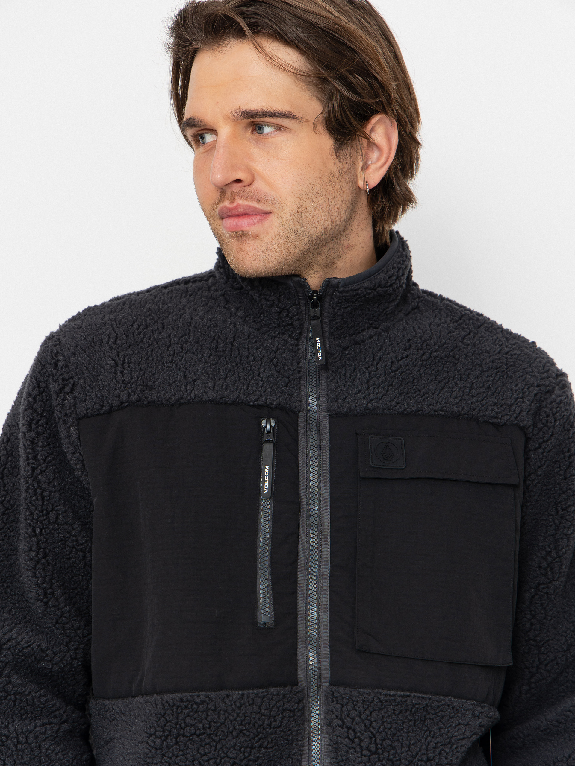 Bluza z kapturem Volcom Storm Stone ZHD (asphalt black)