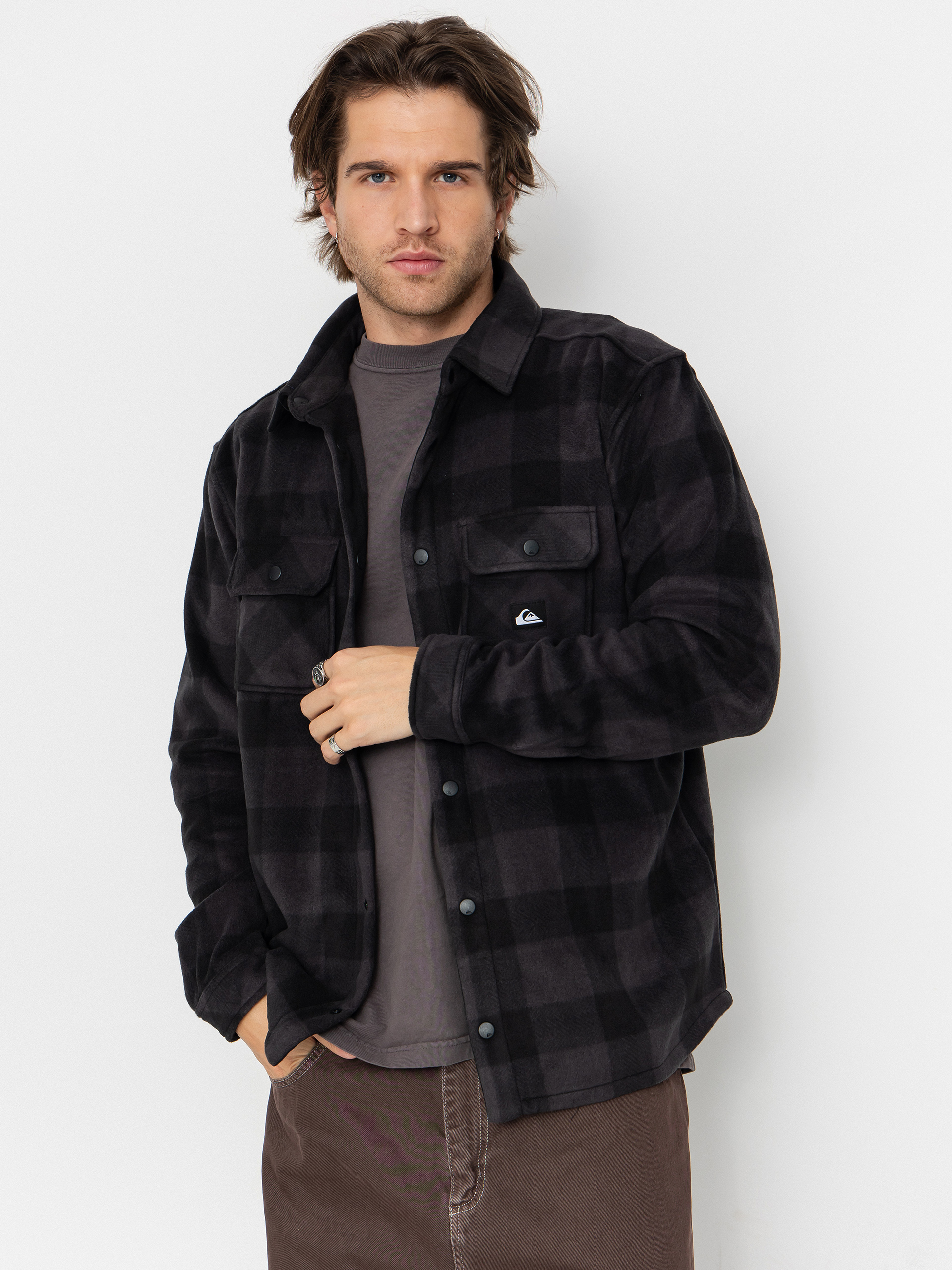 Koszula Quiksilver Bering Strait Check (black northsea plaid)
