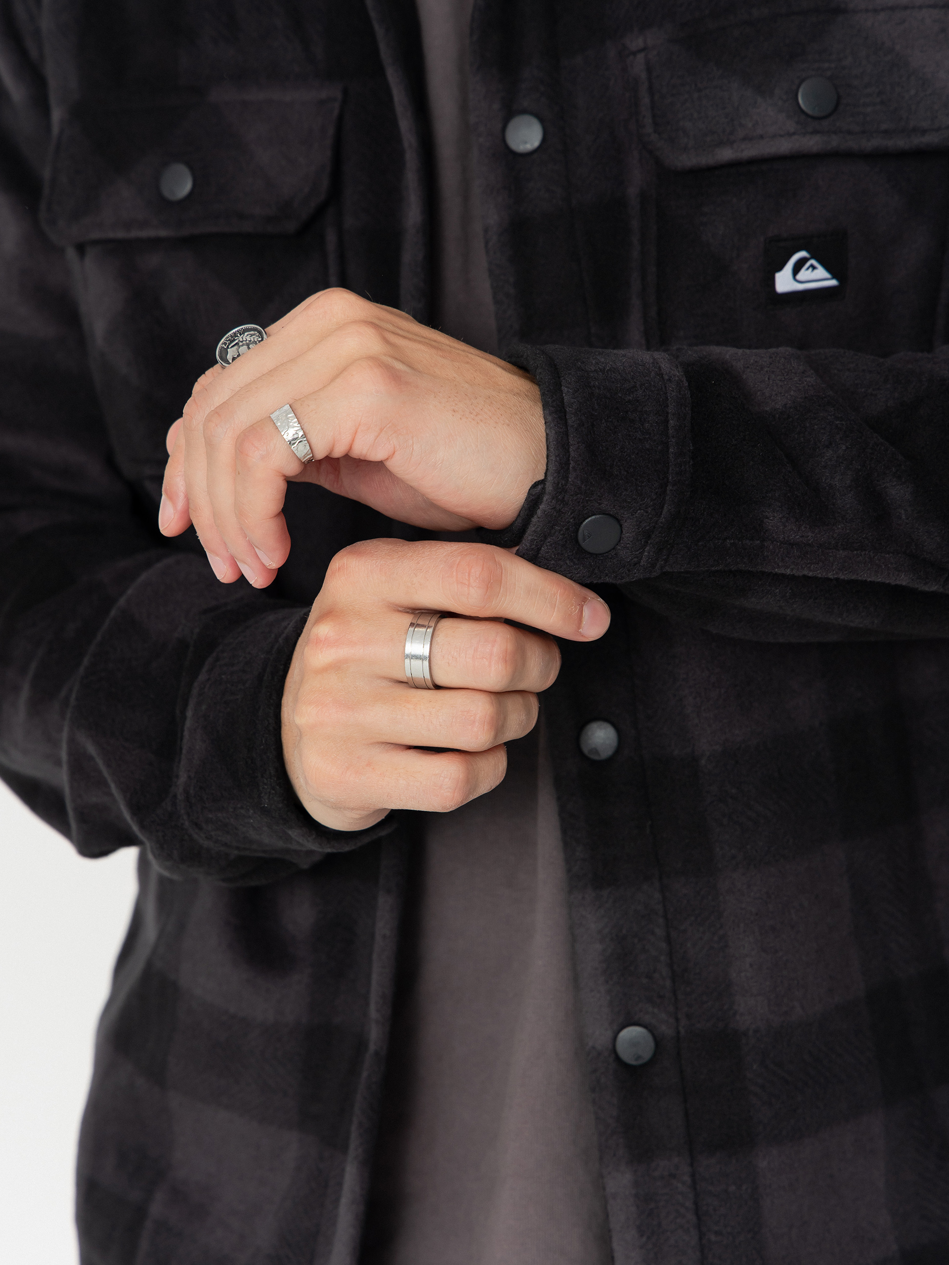 Koszula Quiksilver Bering Strait Check (black northsea plaid)