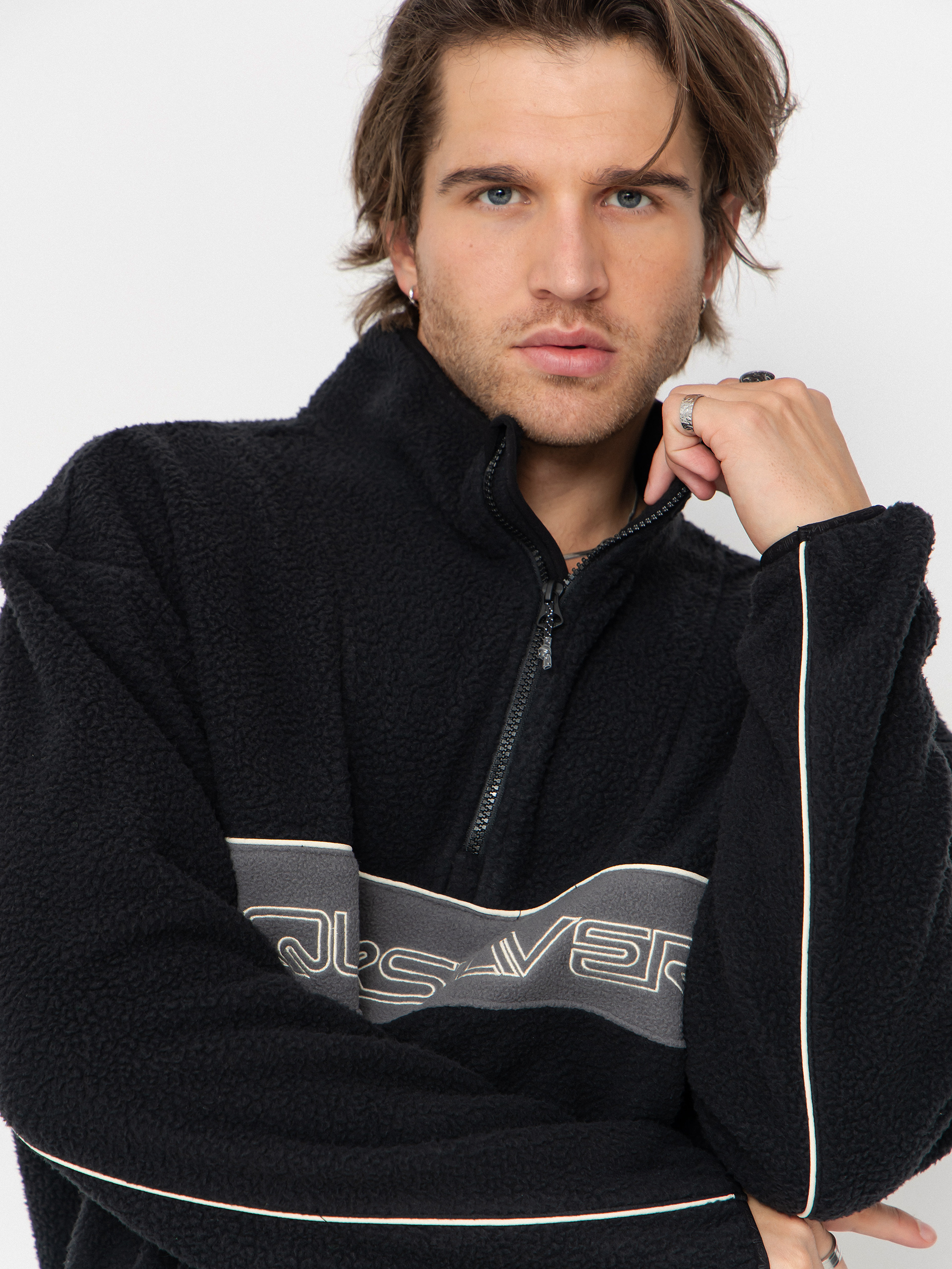 Męski Polar Quiksilver Omni Sherpa HZ (black)