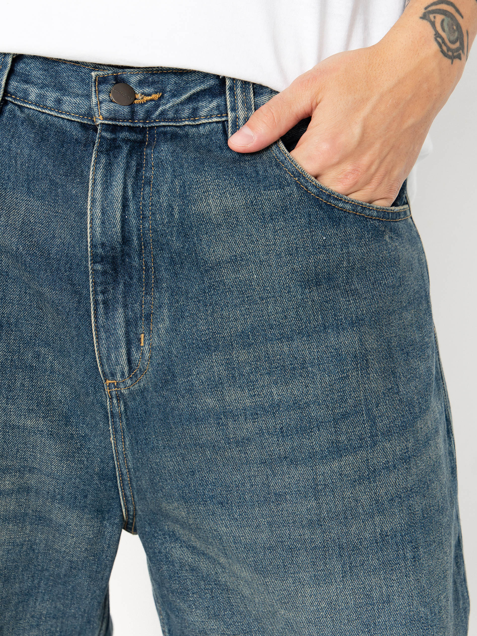 Spodnie Carhartt WIP Brandon (blue/worn used wash)