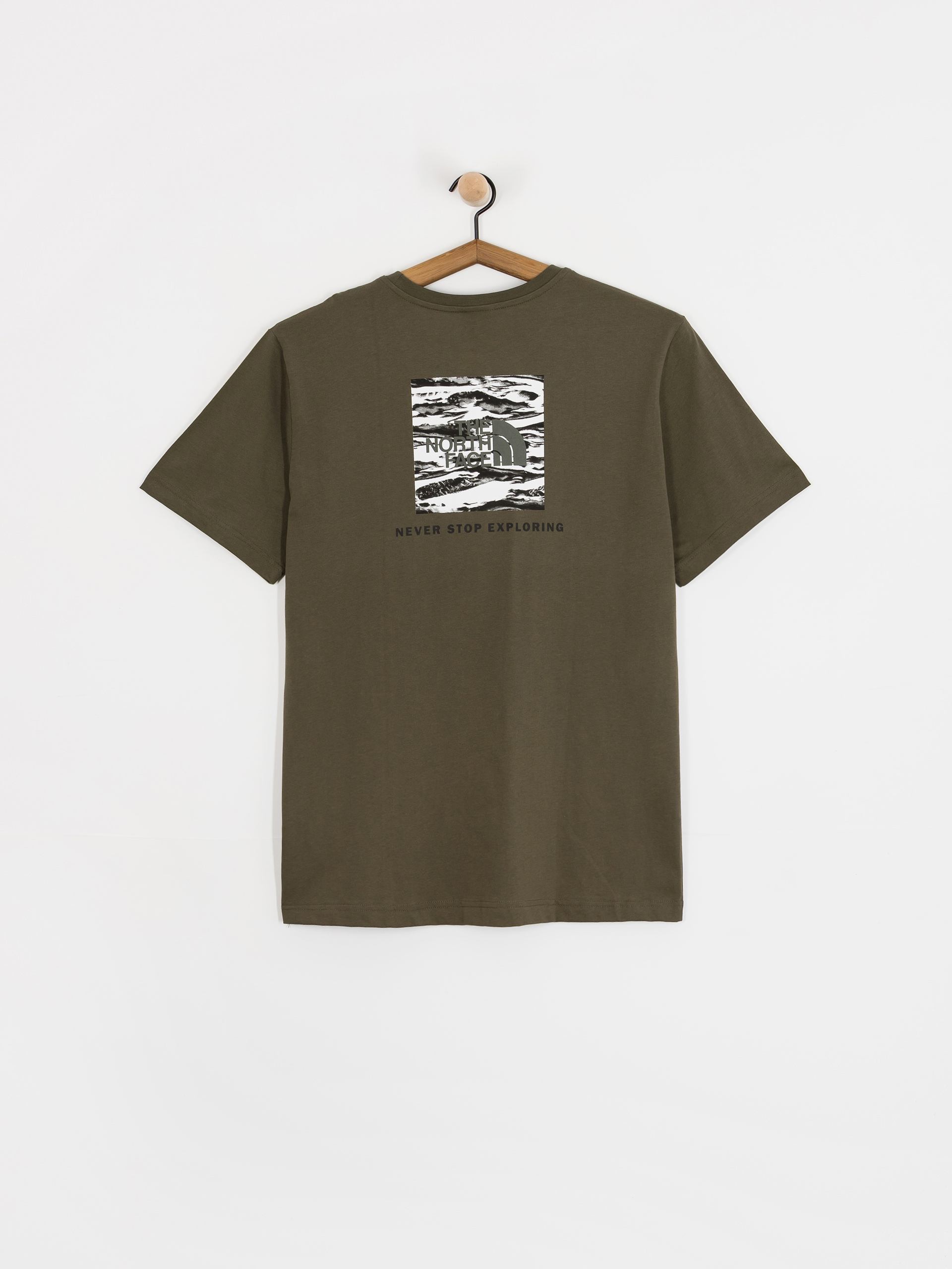 T-shirt The North Face Box Nse Edge Of Light Infill (new taupe green/tnf bla)