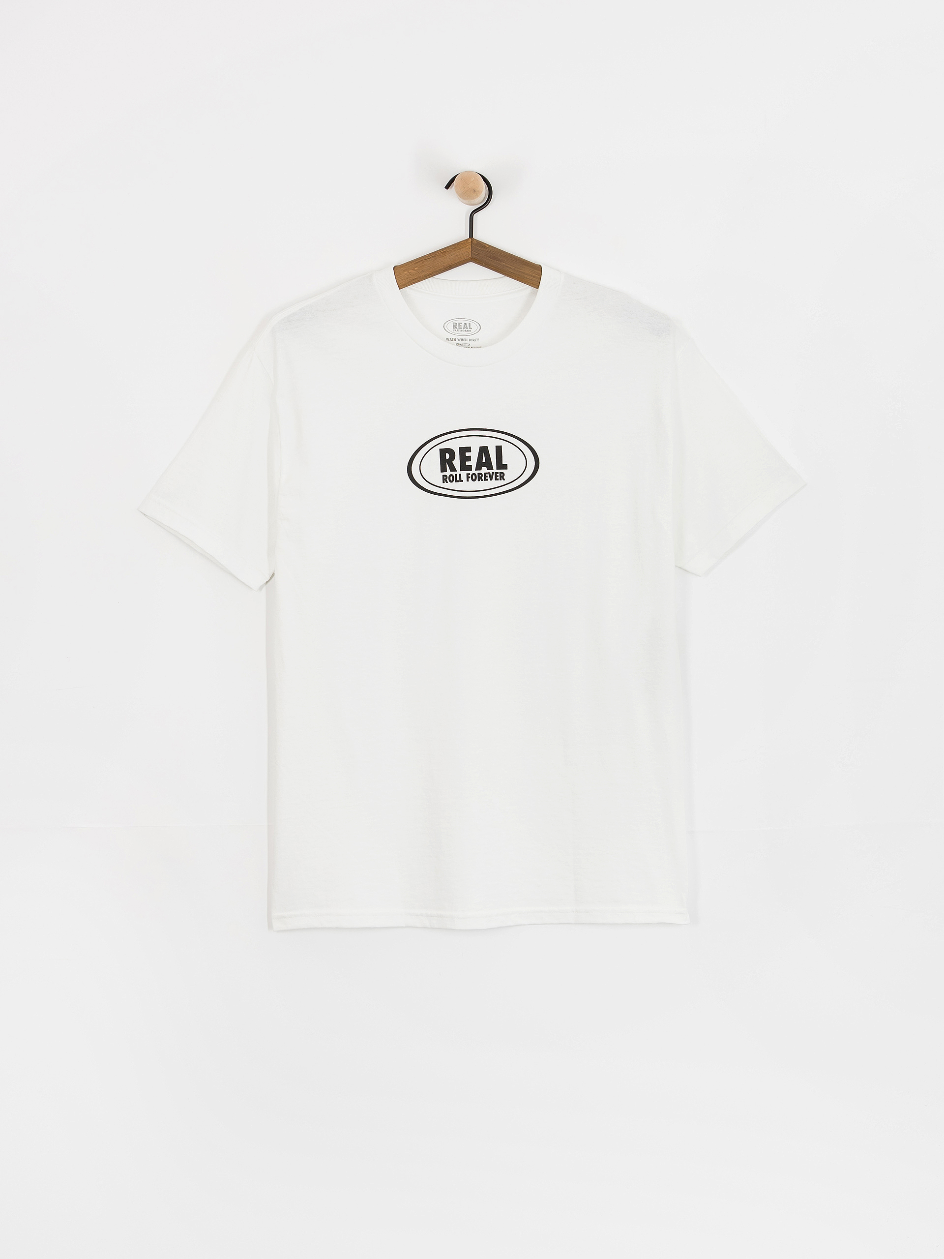 T-shirt Real Roll Forever (white w/black print)