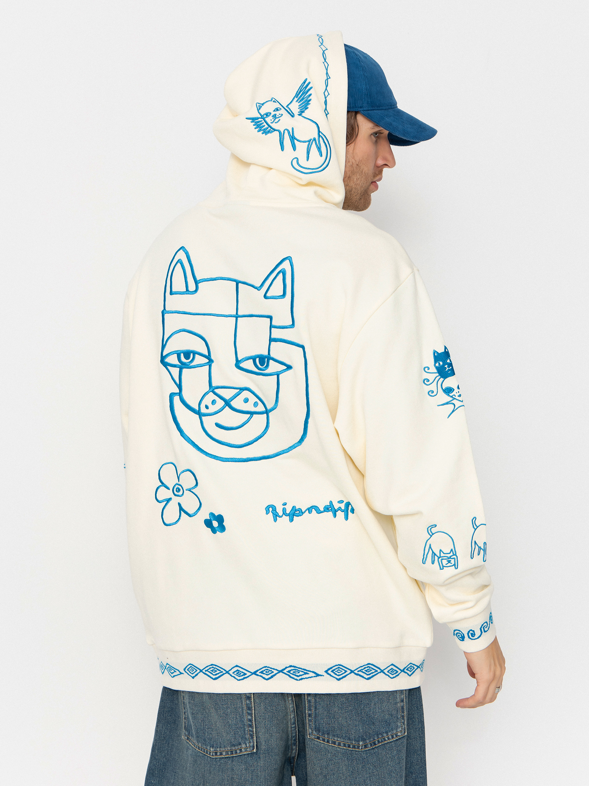 Bluza z kapturem RipNDip Blonded HD (off white)