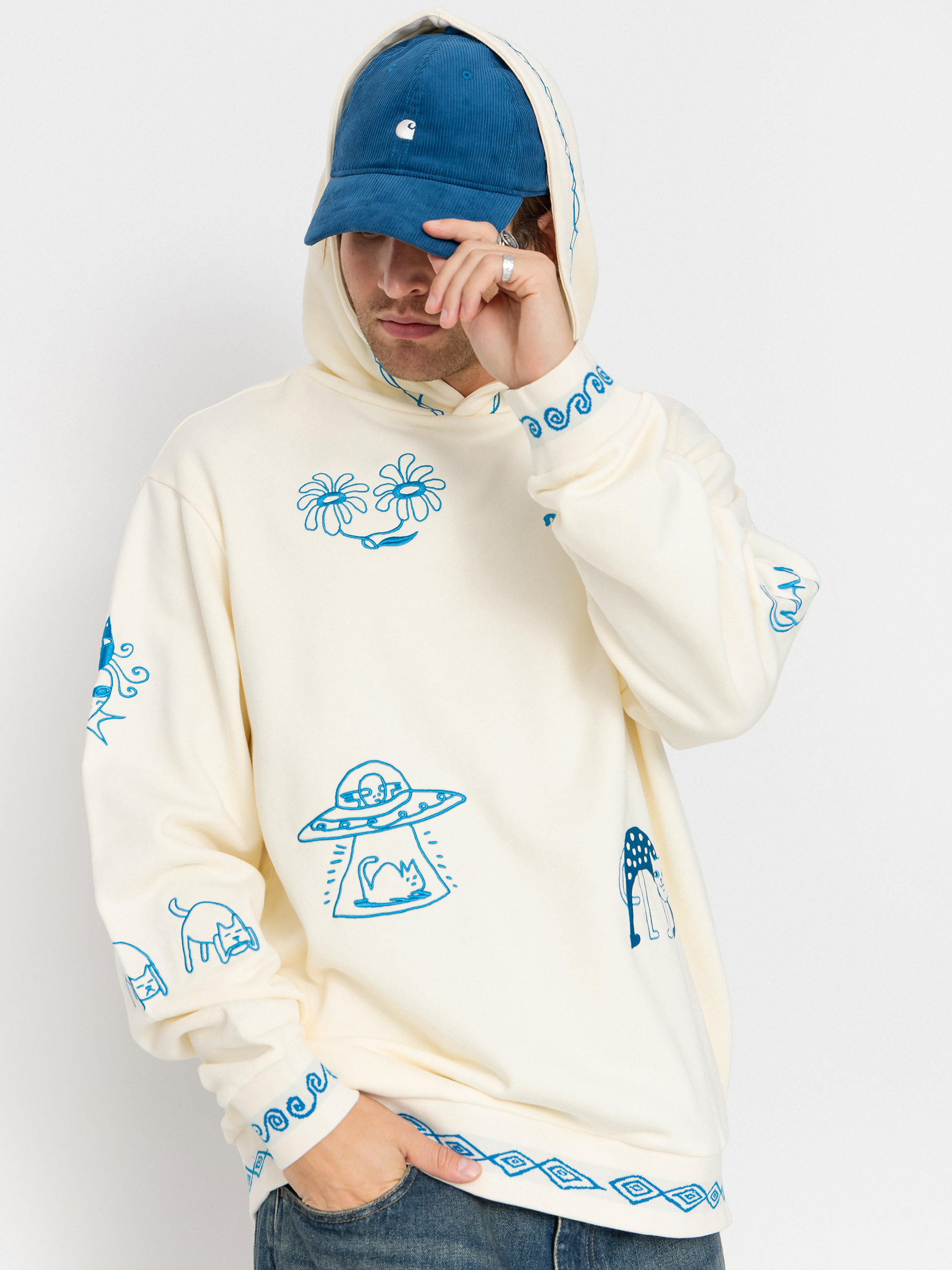 Bluza z kapturem RipNDip Blonded HD (off white)