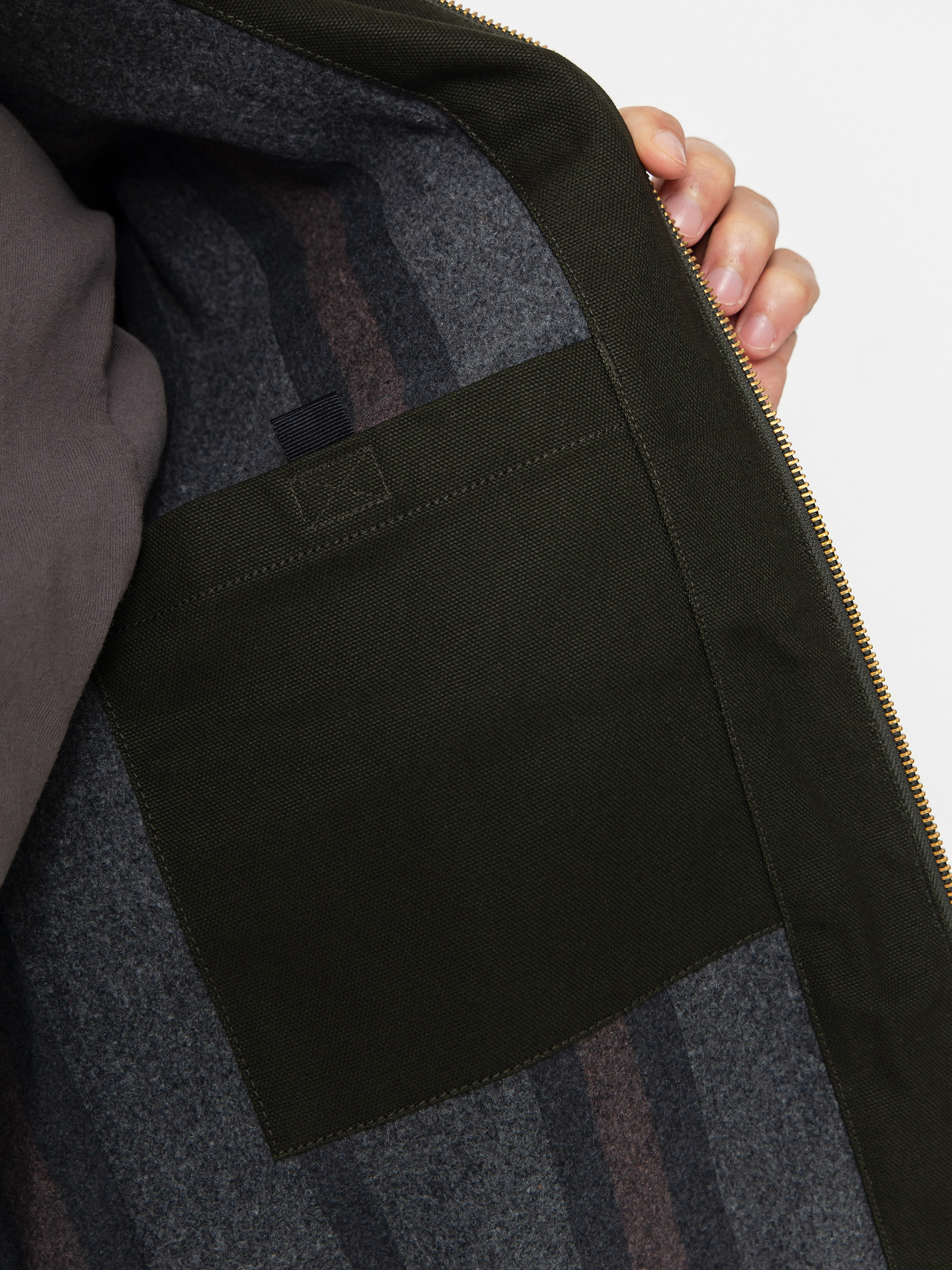 Kurtka Carhartt WIP Detroit (olive/black/rigid)