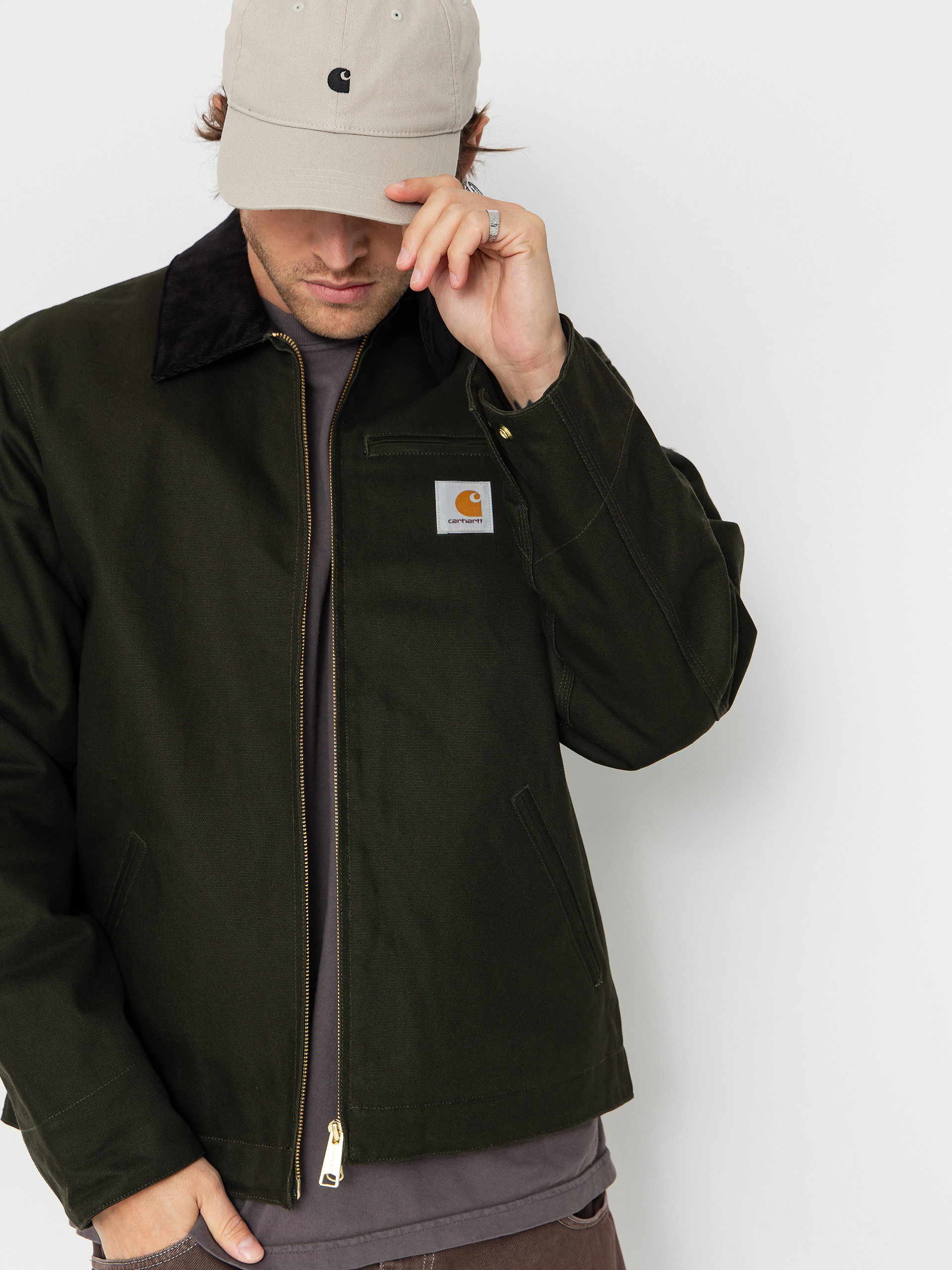 Kurtka Carhartt WIP Detroit - zielony (olive/black/rigid)