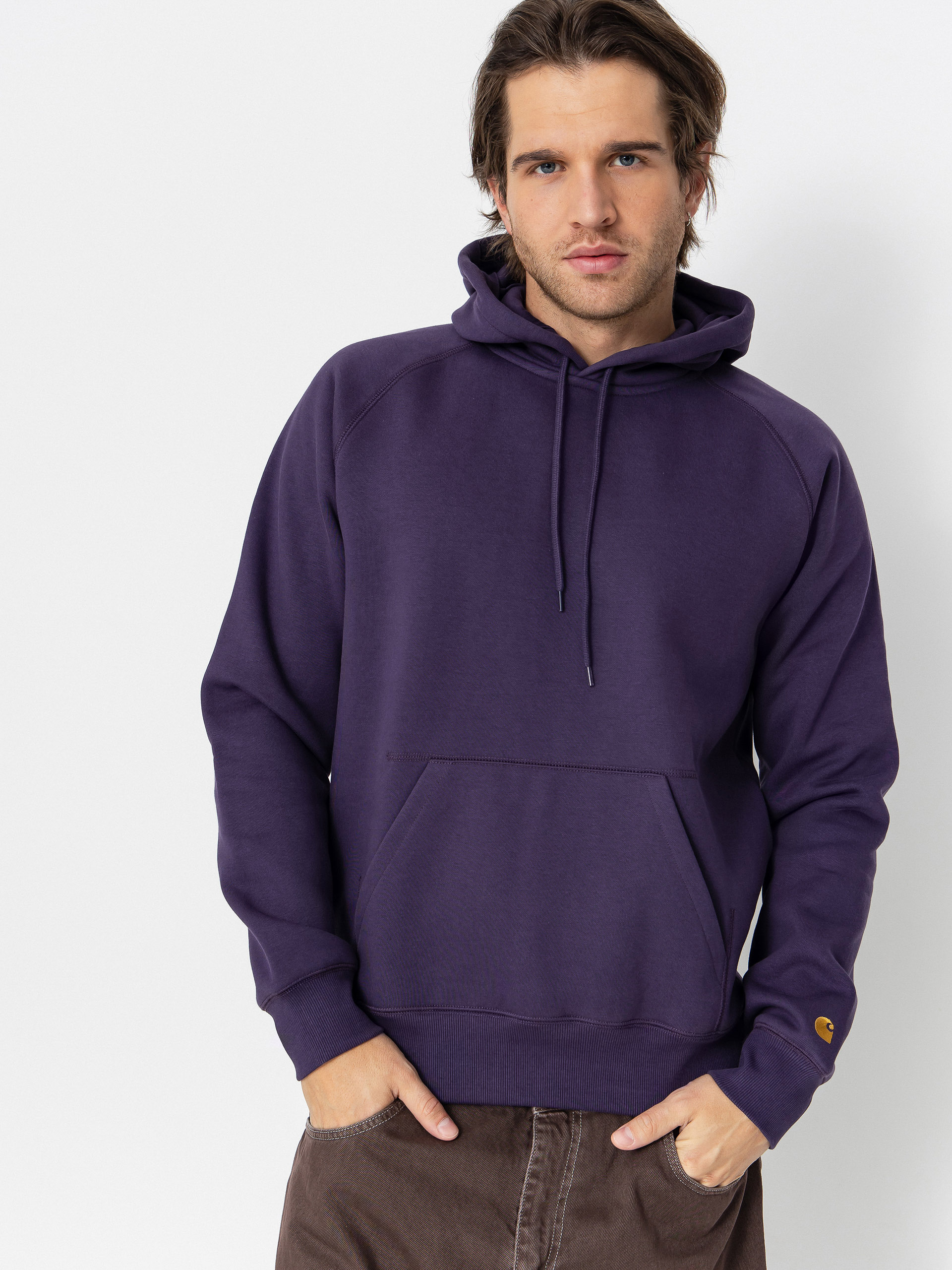 Bluza z kapturem Carhartt WIP Chase HD (lakers/gold)