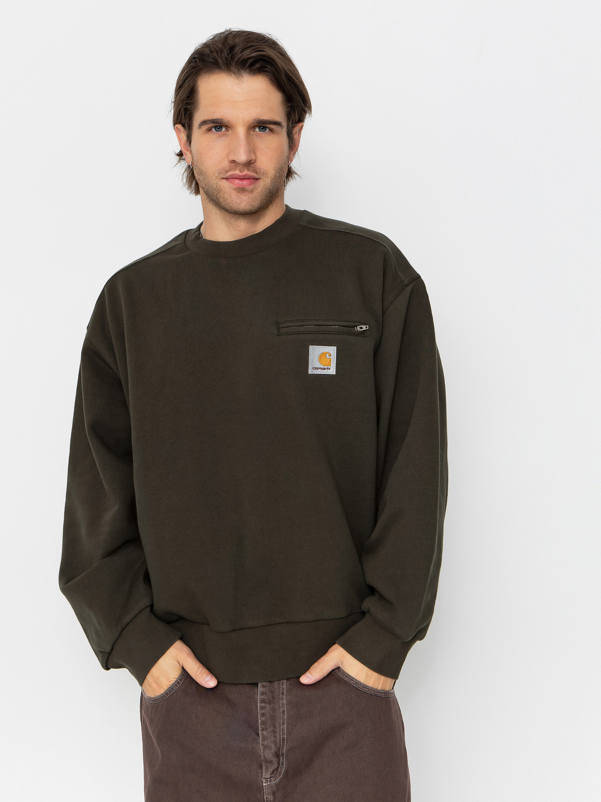 Bluza Carhartt WIP Detroit (olive/stone washed)