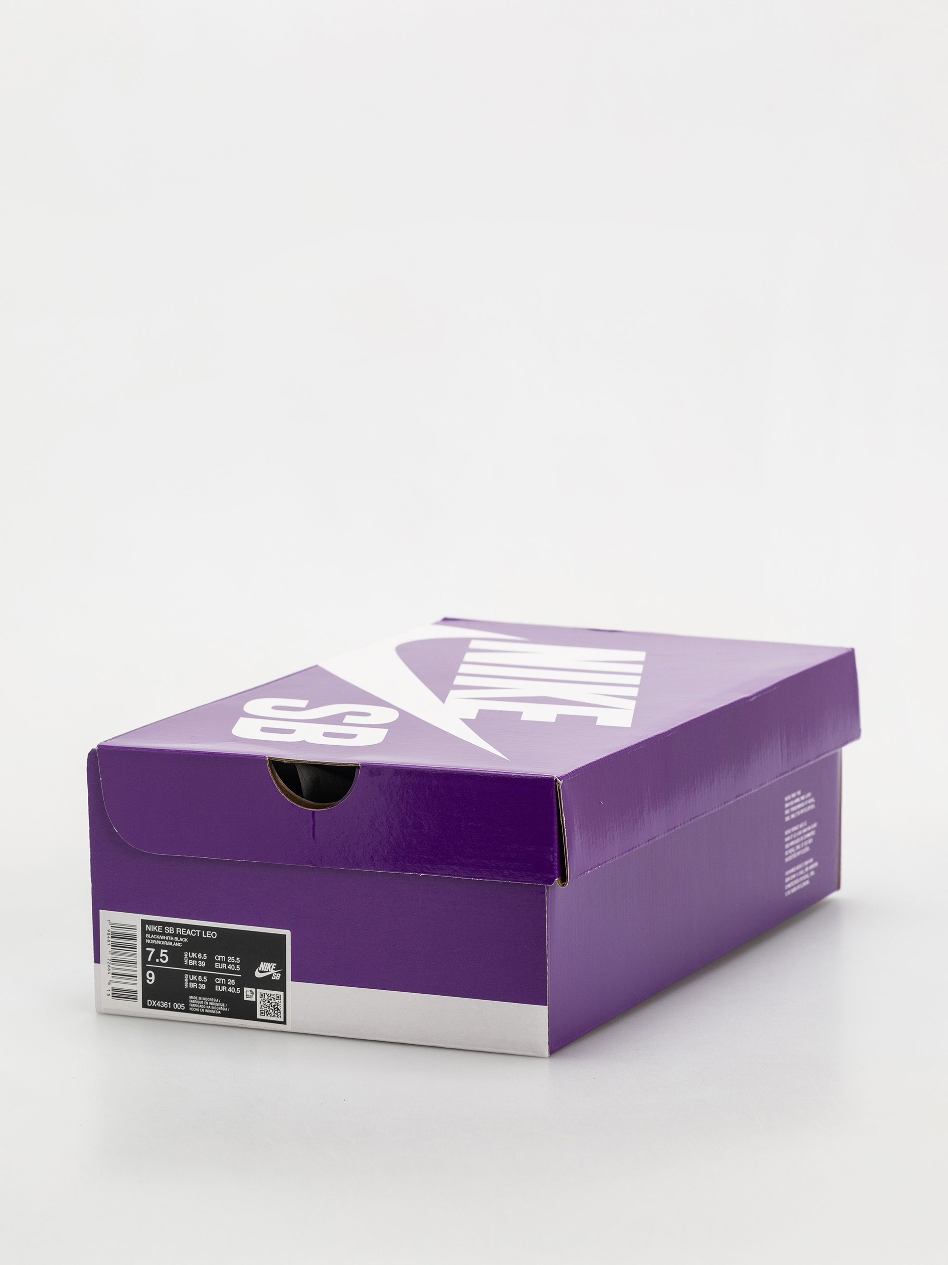 Buty Nike SB React Leo (black/white black gum light brown)