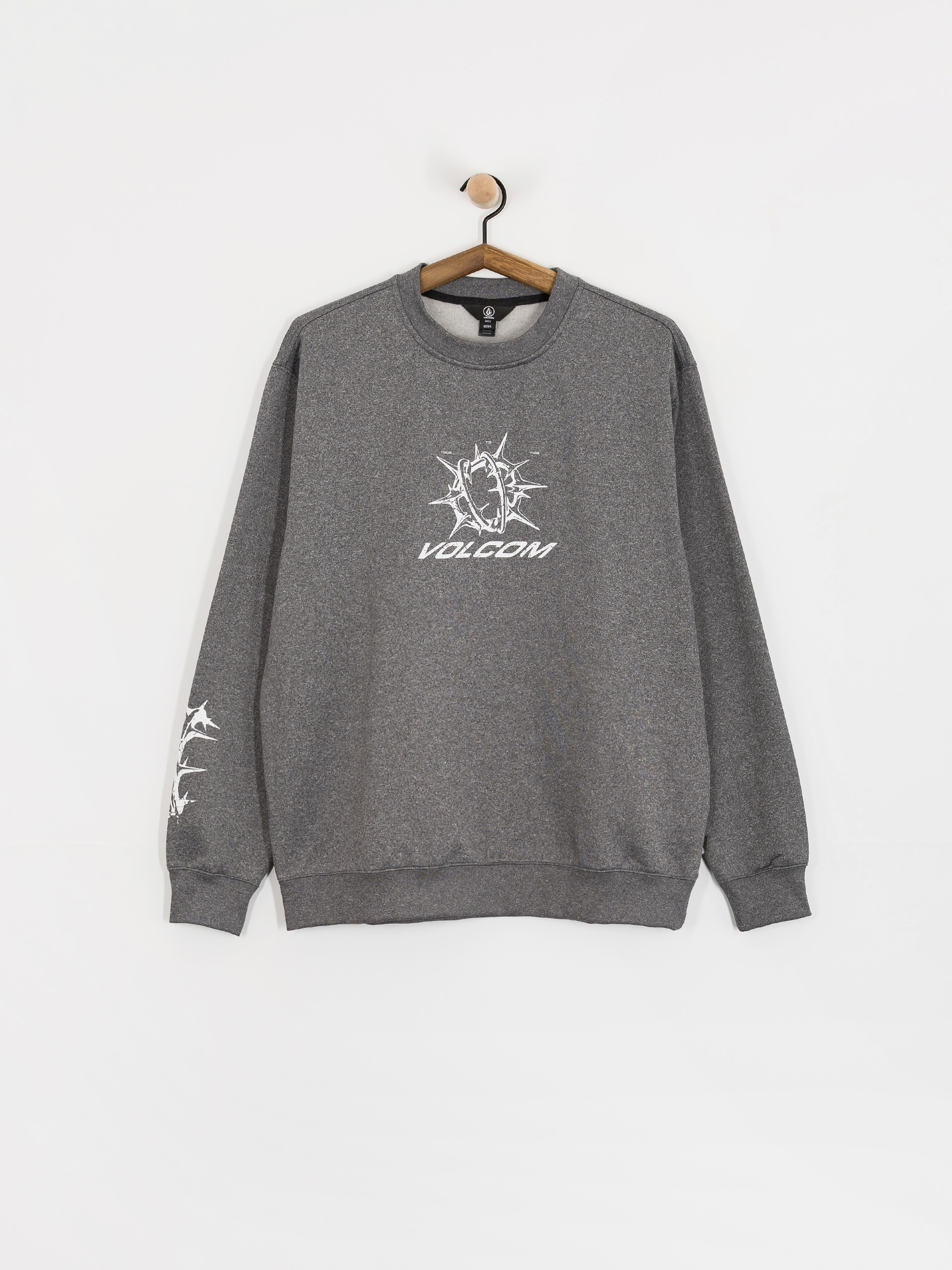 Męska Bluza aktywna Volcom Hydro Crew (heather black)