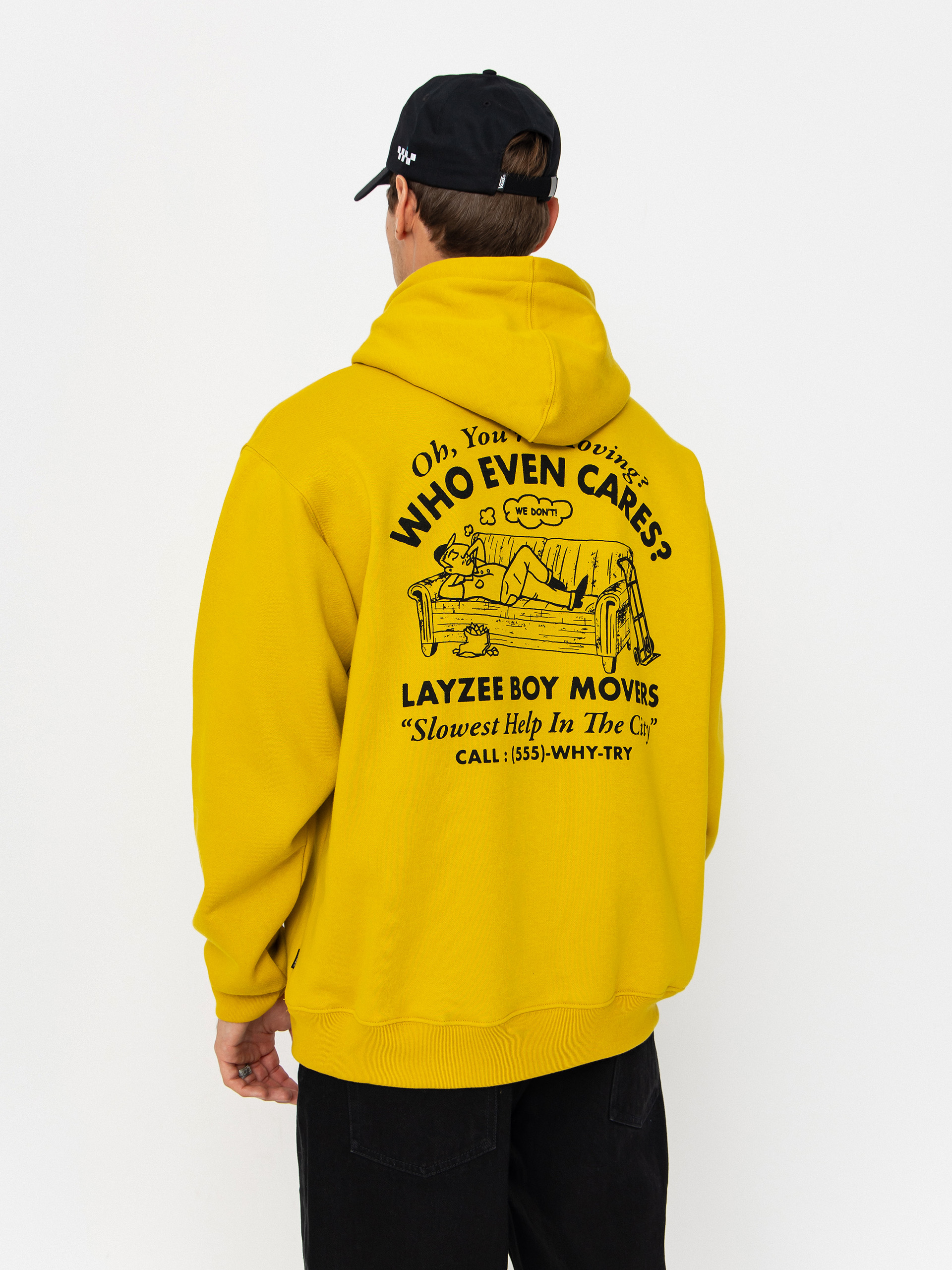 Bluza z kapturem Vans Moving Co HD (heritage mustard)