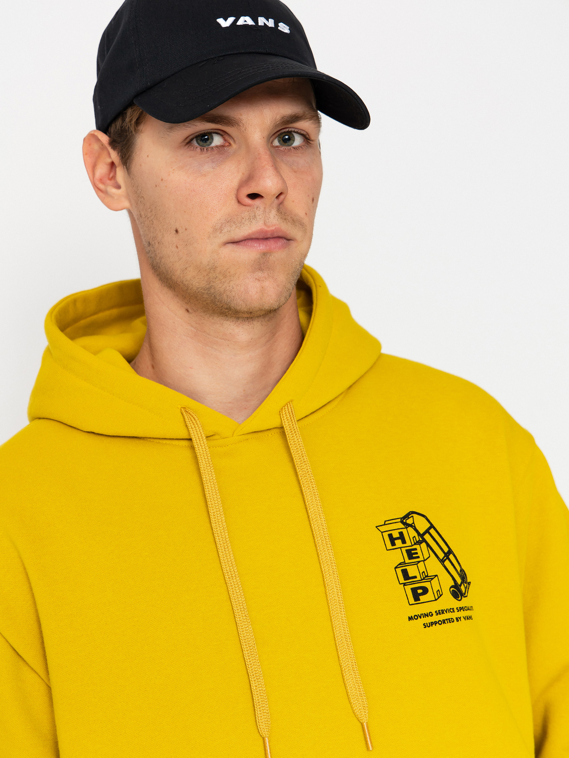 Bluza z kapturem Vans Moving Co HD (heritage mustard)