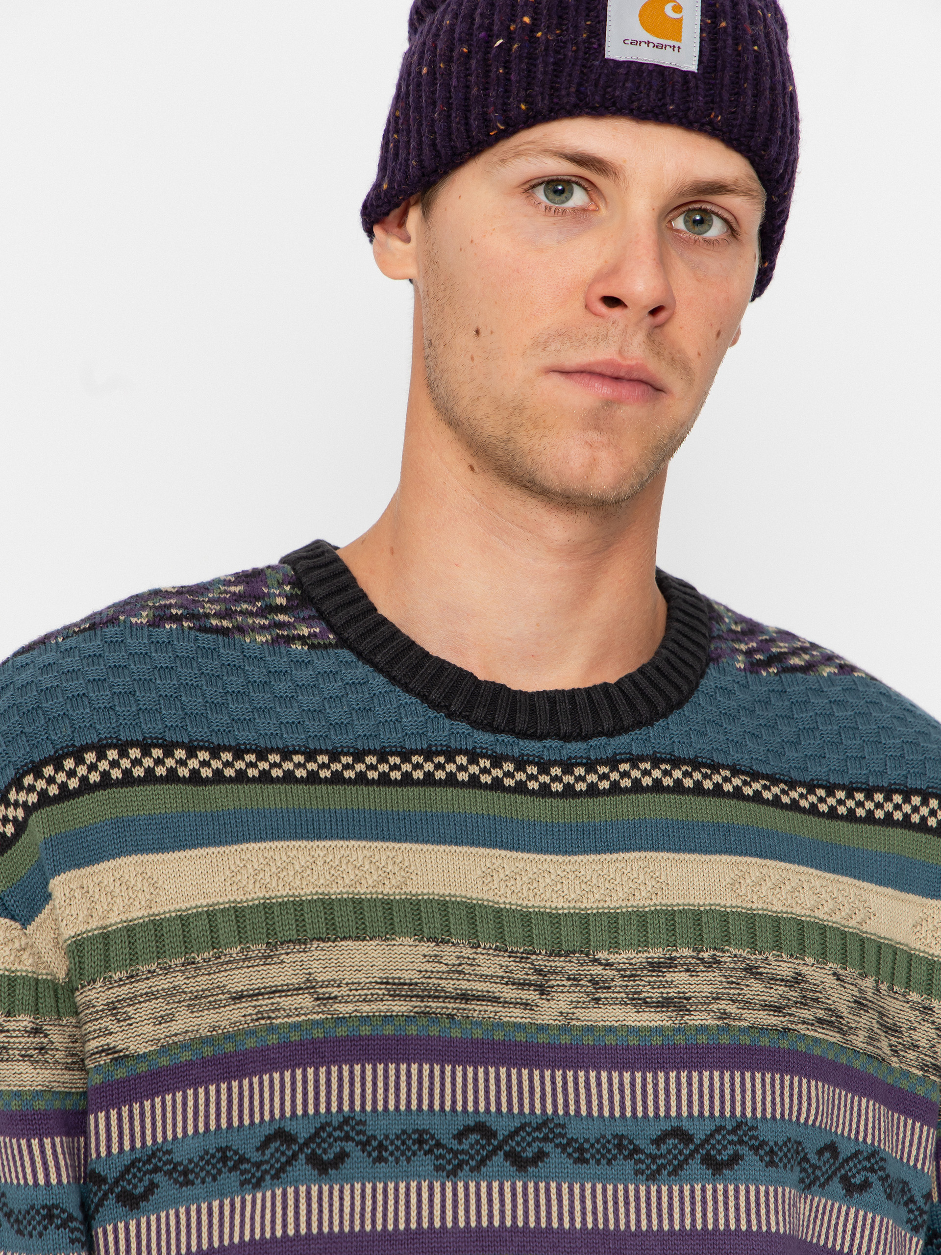 Sweter Vans Boyer Crew Sweater (black/stargazer)