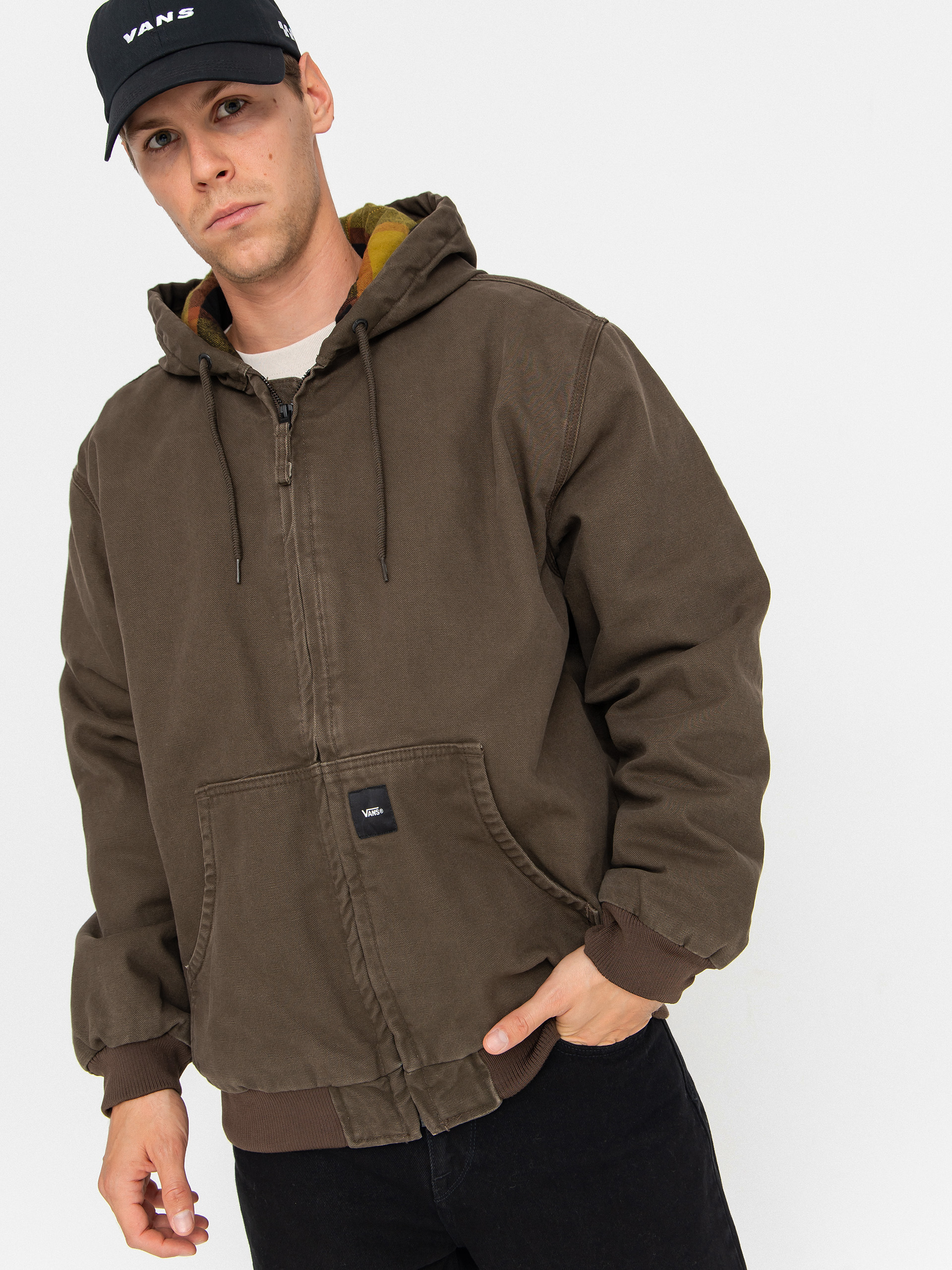 Kurtka Vans Workwear Canvas Full Zip (coal brown)