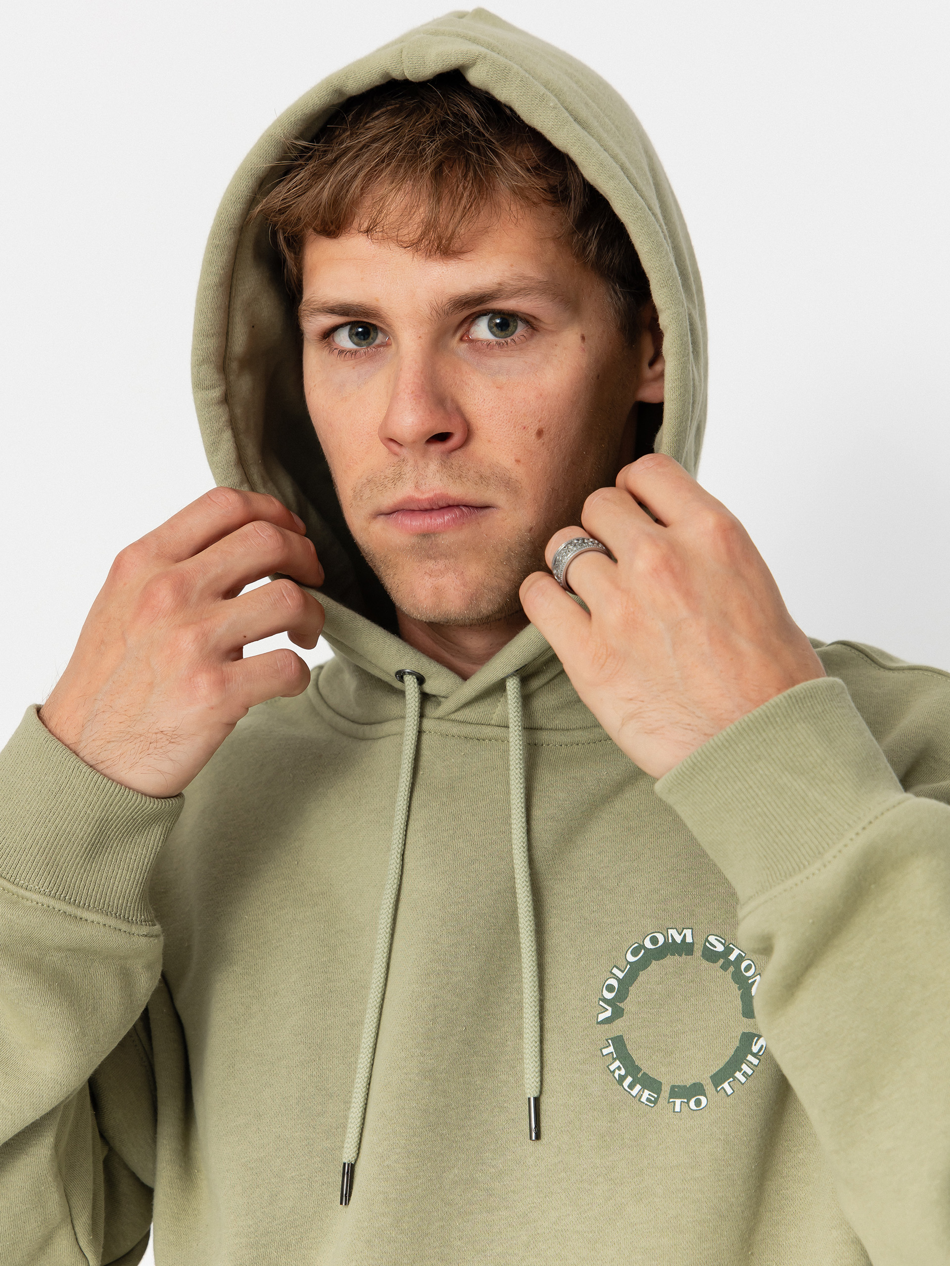 Bluza z kapturem Volcom Watanite HD (green tea)