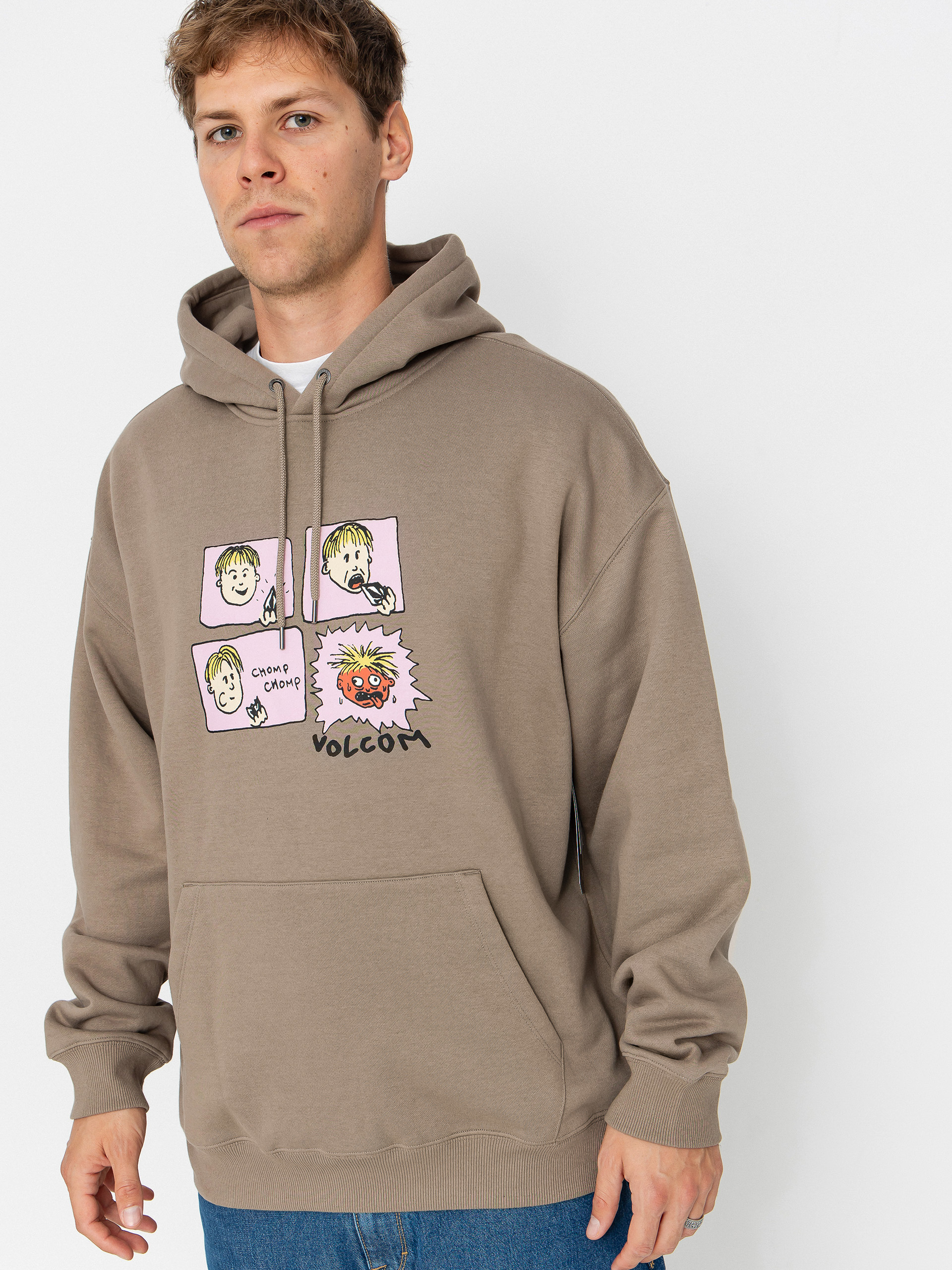 Bluza z kapturem Volcom Chomp Chomp HD (brindle)