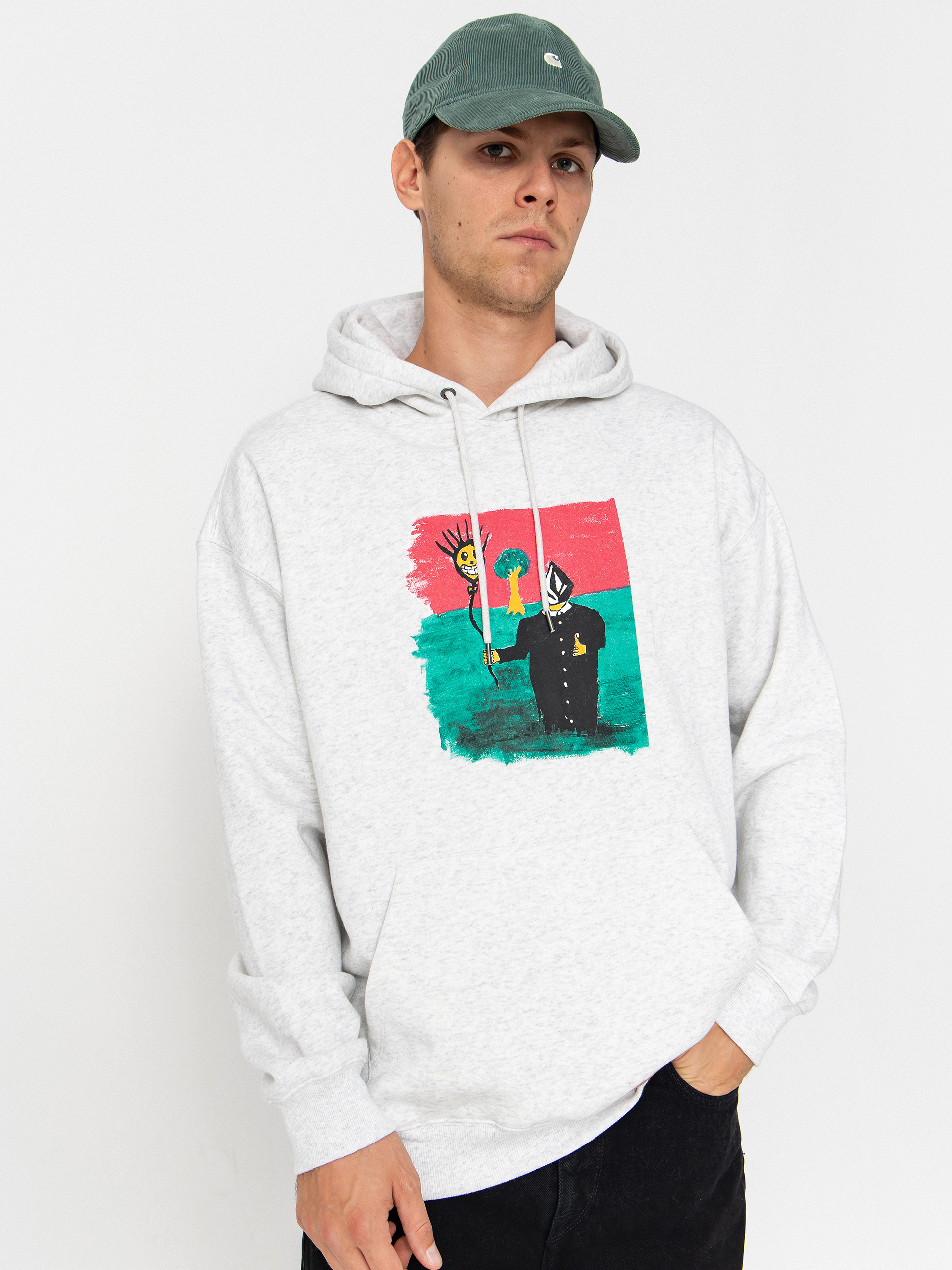 Bluza z kapturem Volcom Issam HD (bone heather)