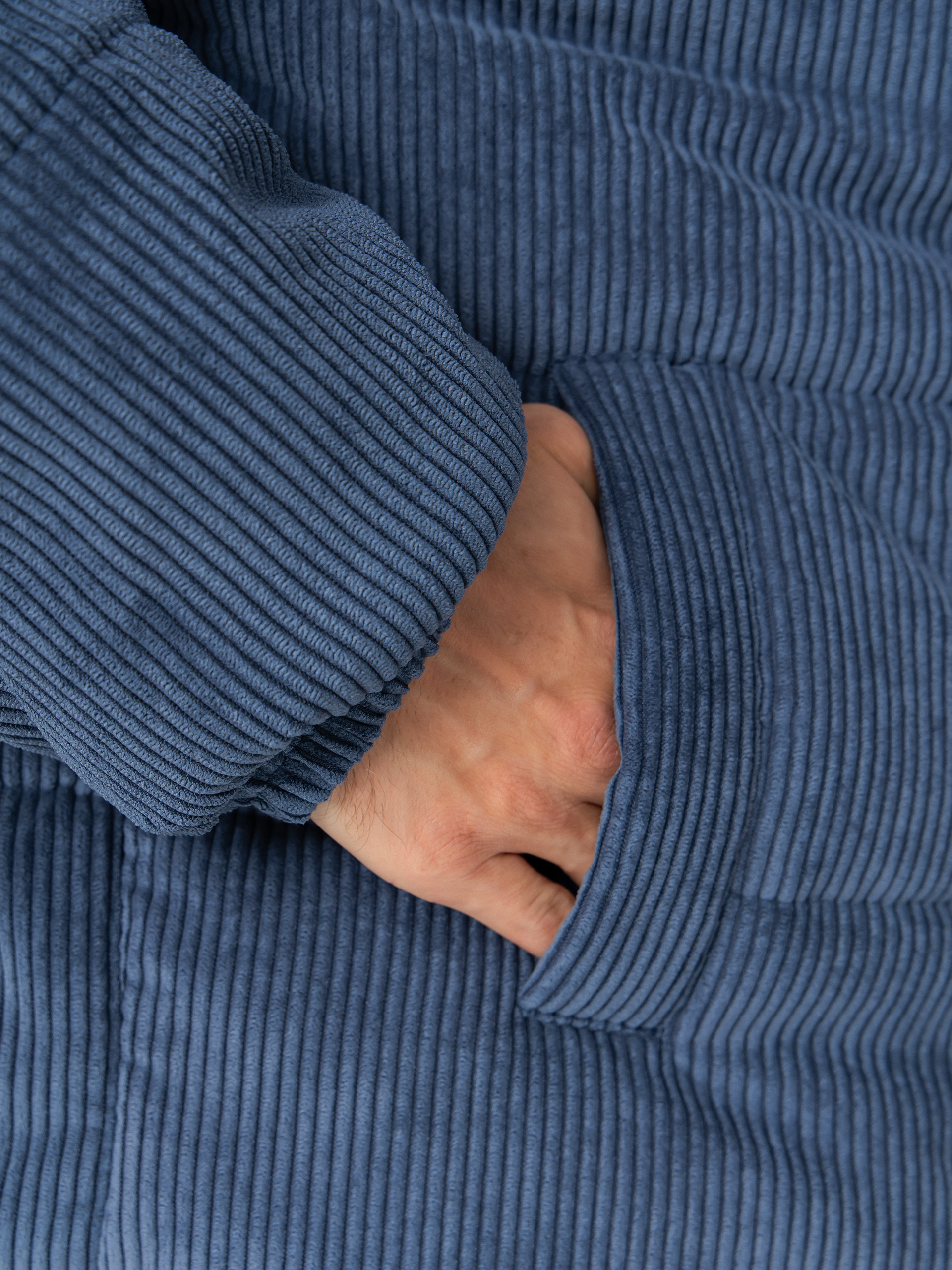 Kurtka New Balance Corduroy Puffer (blue)