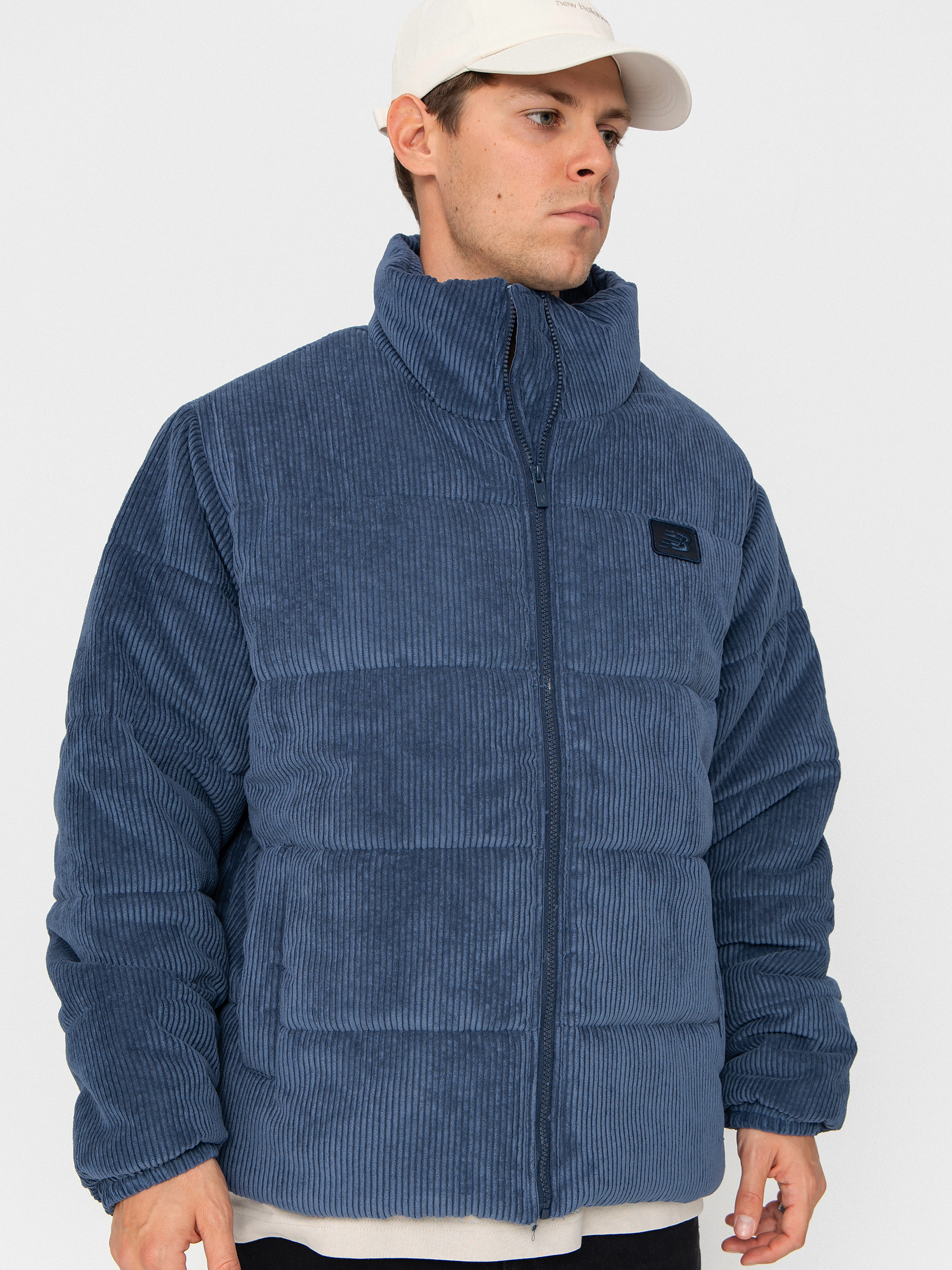 Kurtka New Balance Corduroy Puffer (blue)