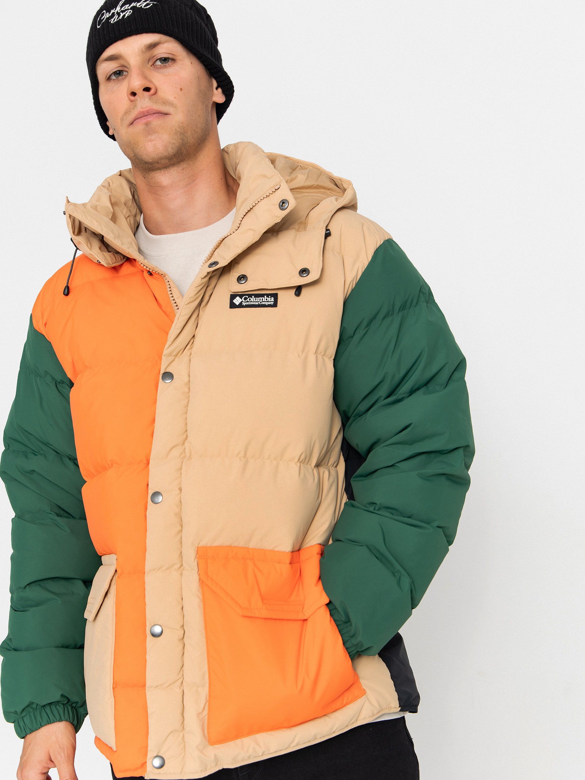 Kurtka Columbia Wallowa Down Hooded (canoe/zing/rain forest/black)