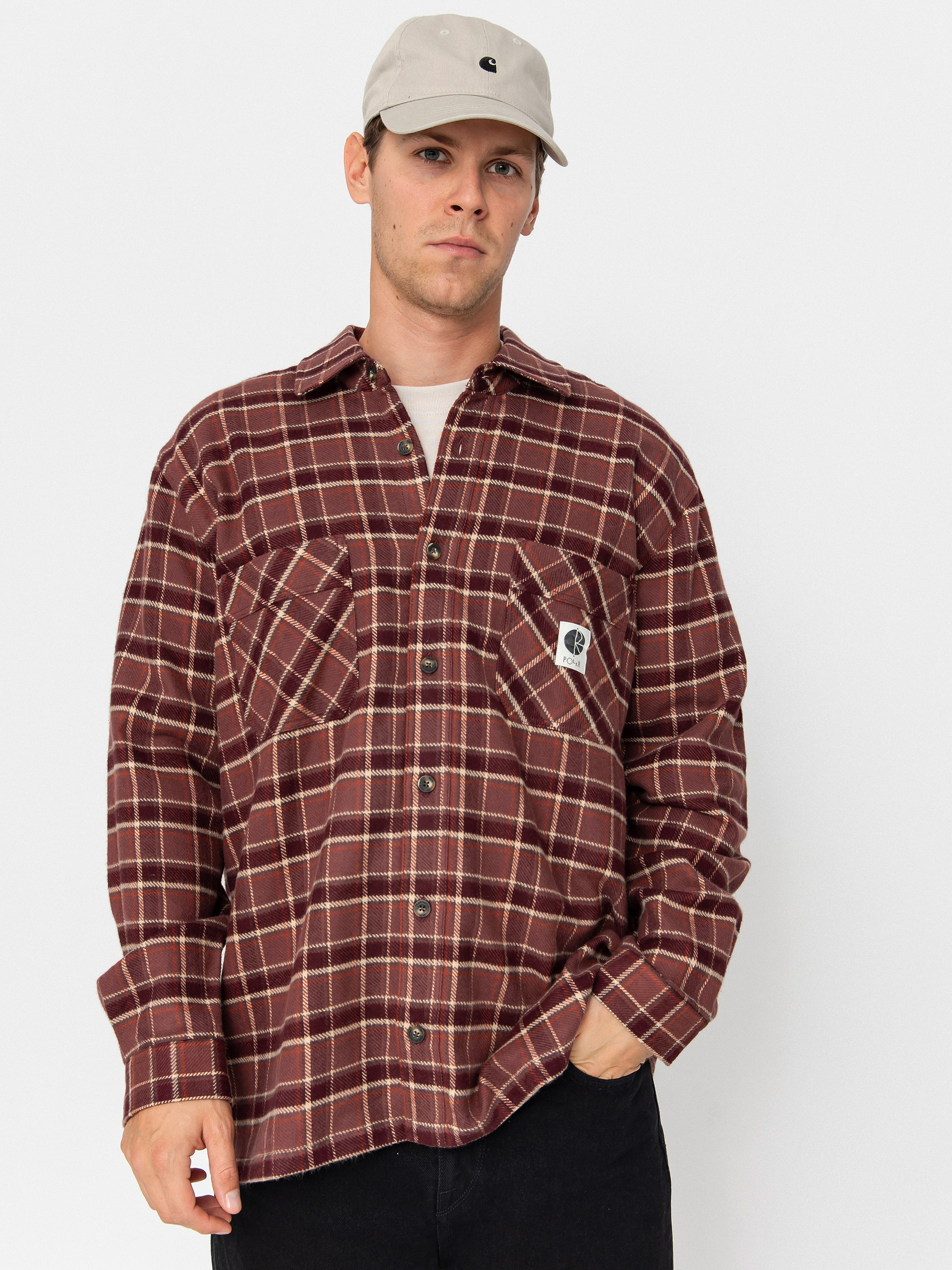 Koszula Polar Skate Mike Flannel (oxblood check)