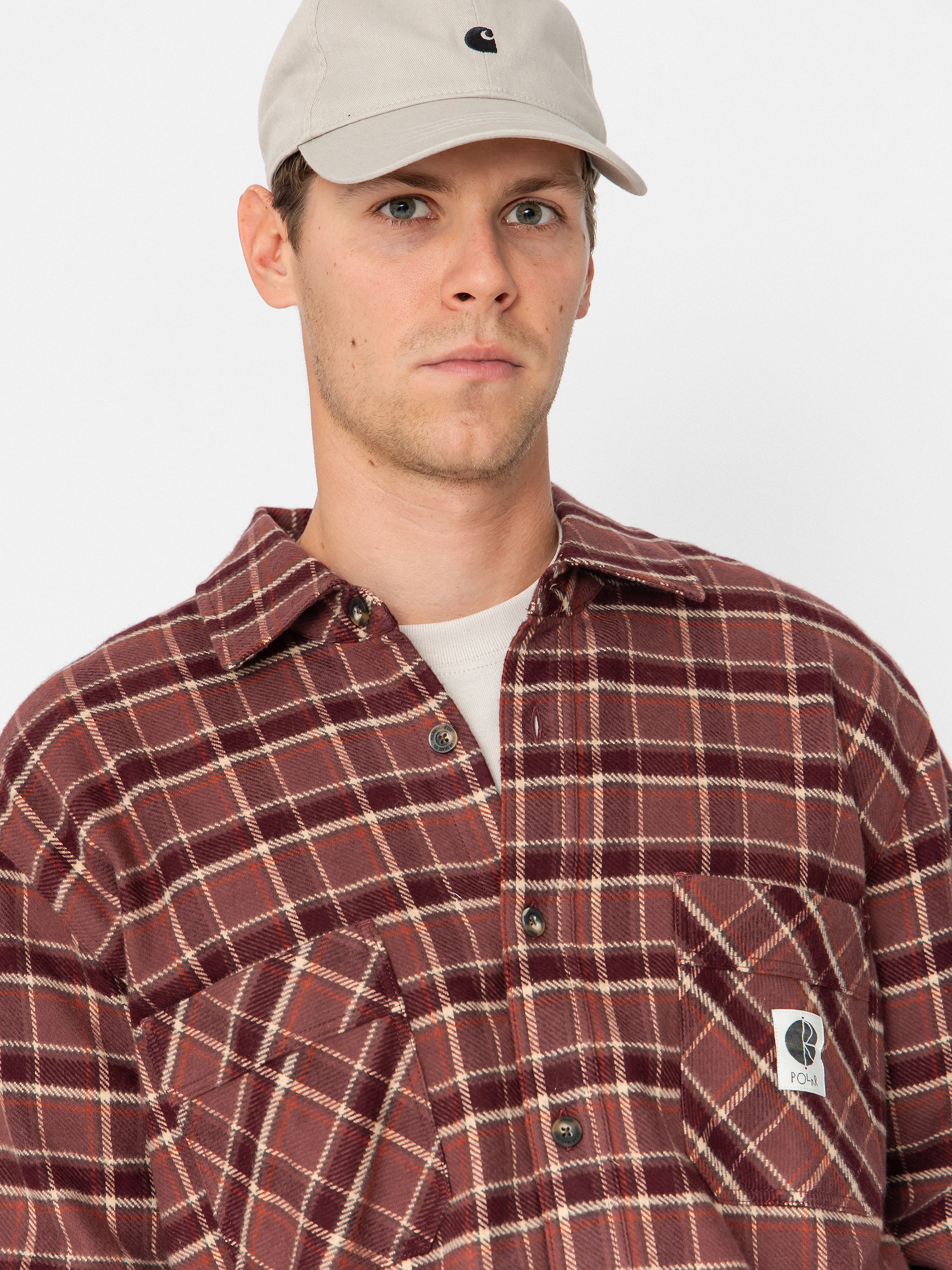 Koszula Polar Skate Mike Flannel (oxblood check)