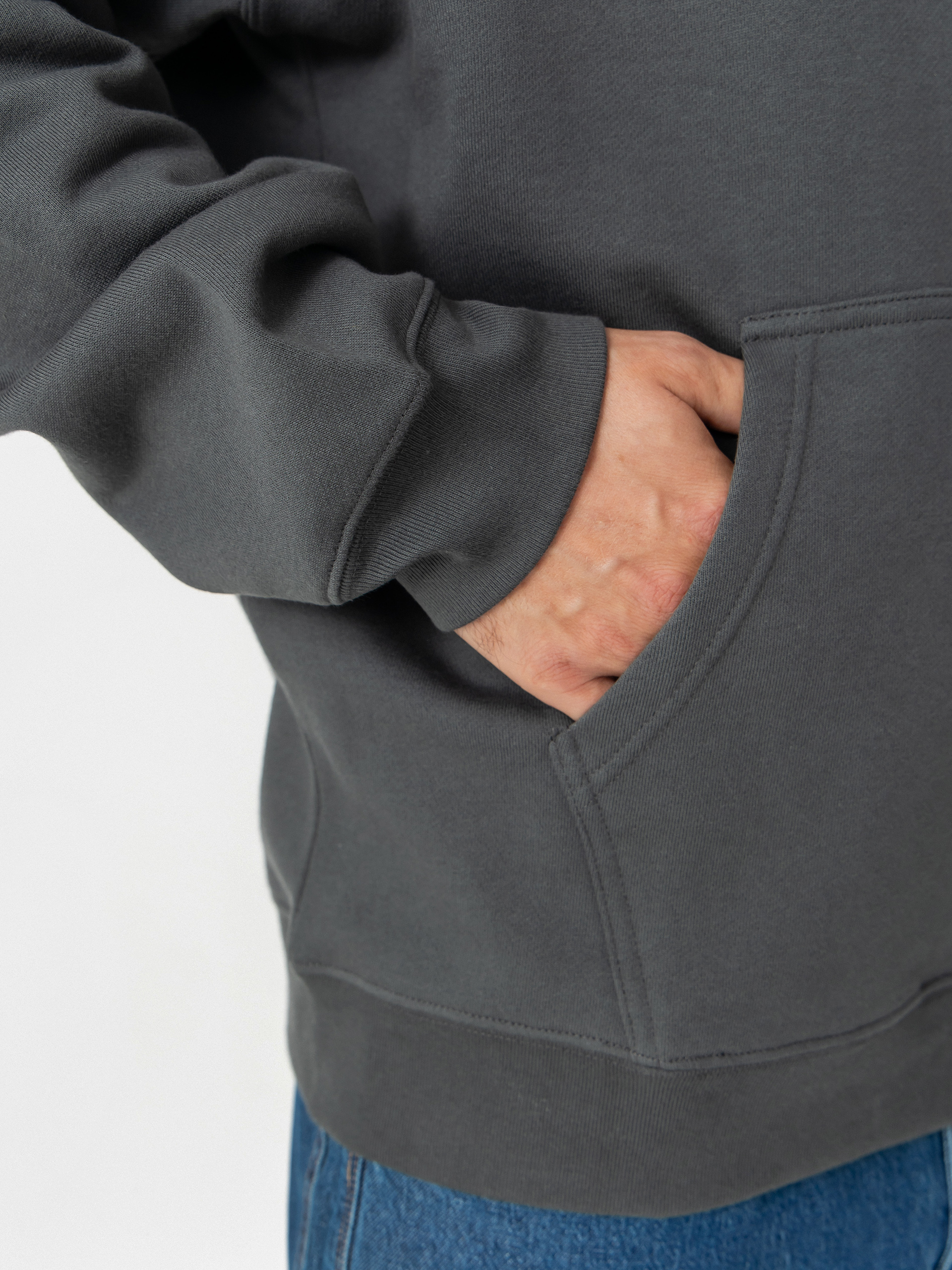 Bluza z kapturem Polar Skate Dave Metal Logo HD (graphite)