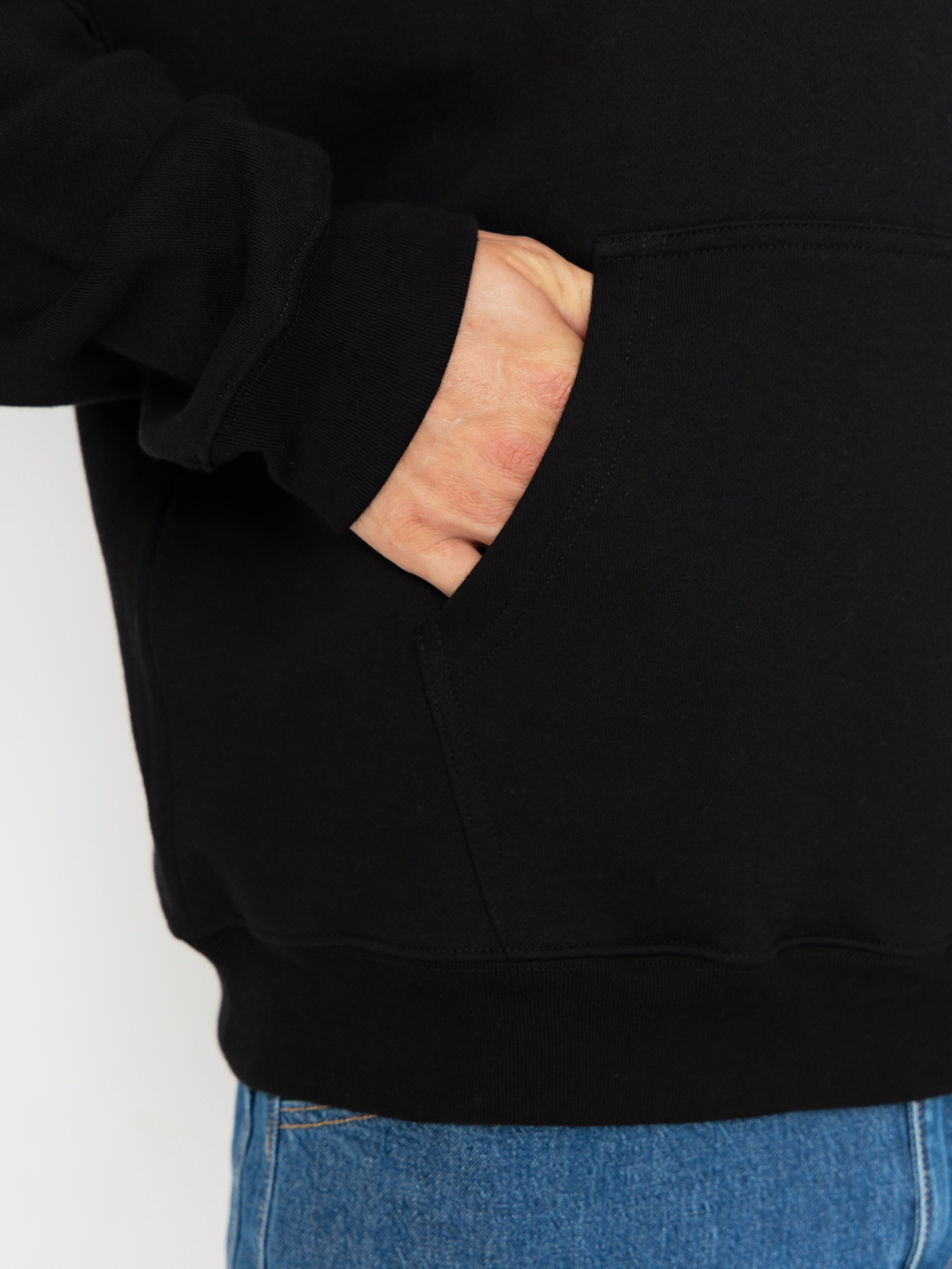 Bluza z kapturem Polar Skate Dave Metal Logo HD (black)