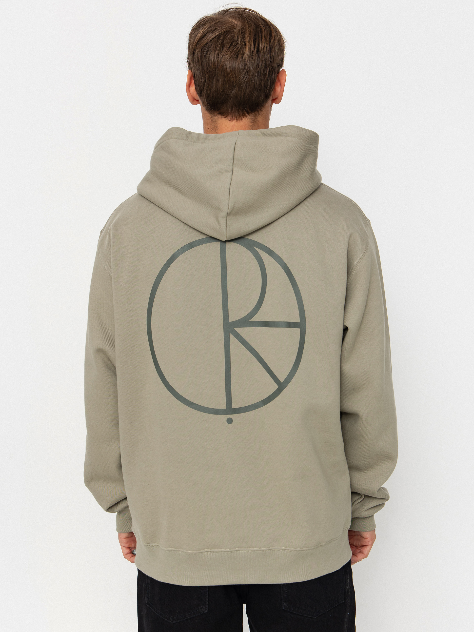 Bluza z kapturem Polar Skate Dave Stroke Logo HD (vetiver)