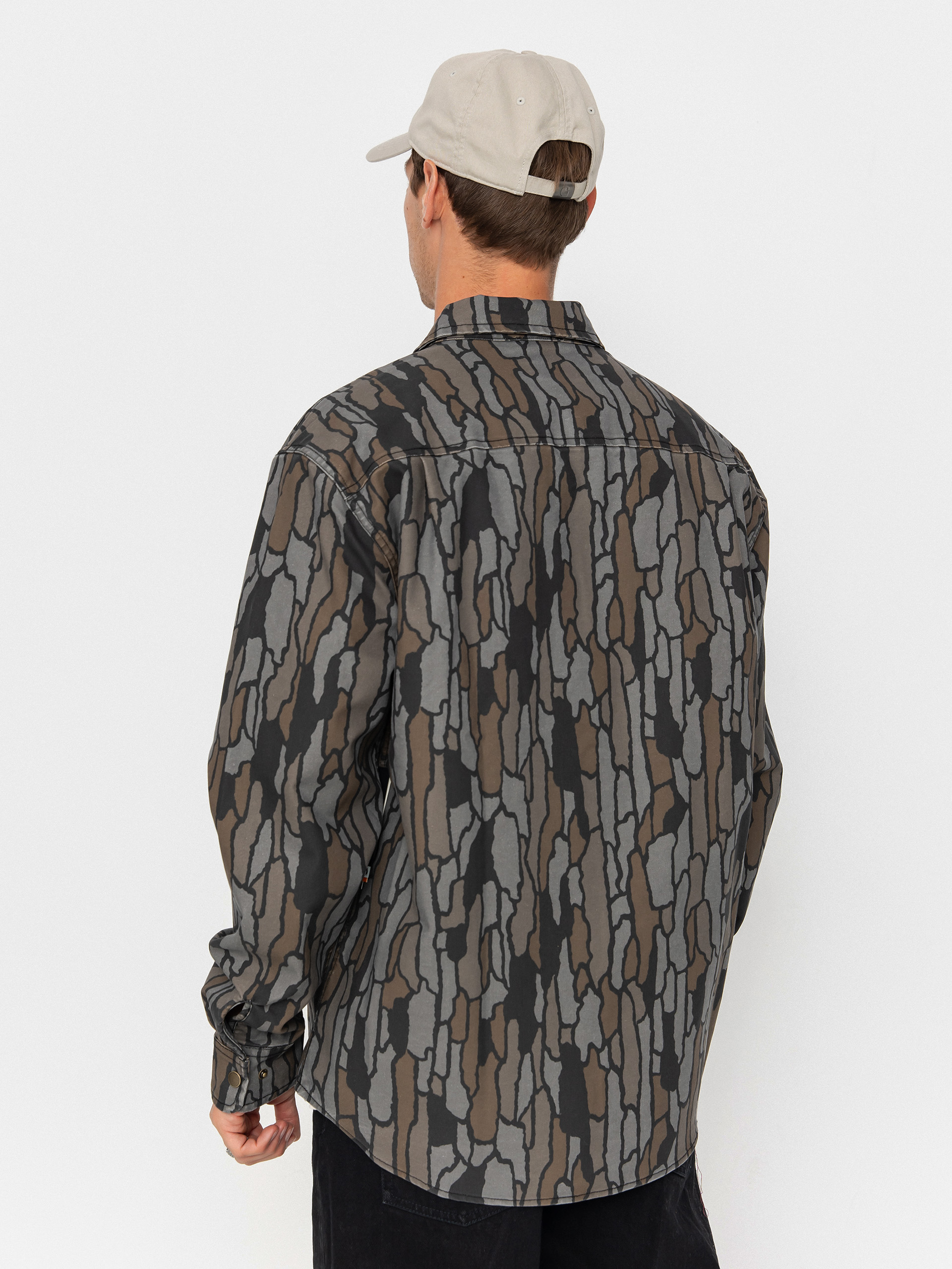 Koszula Brixton Builders Stretch Overshirt (bark camo)