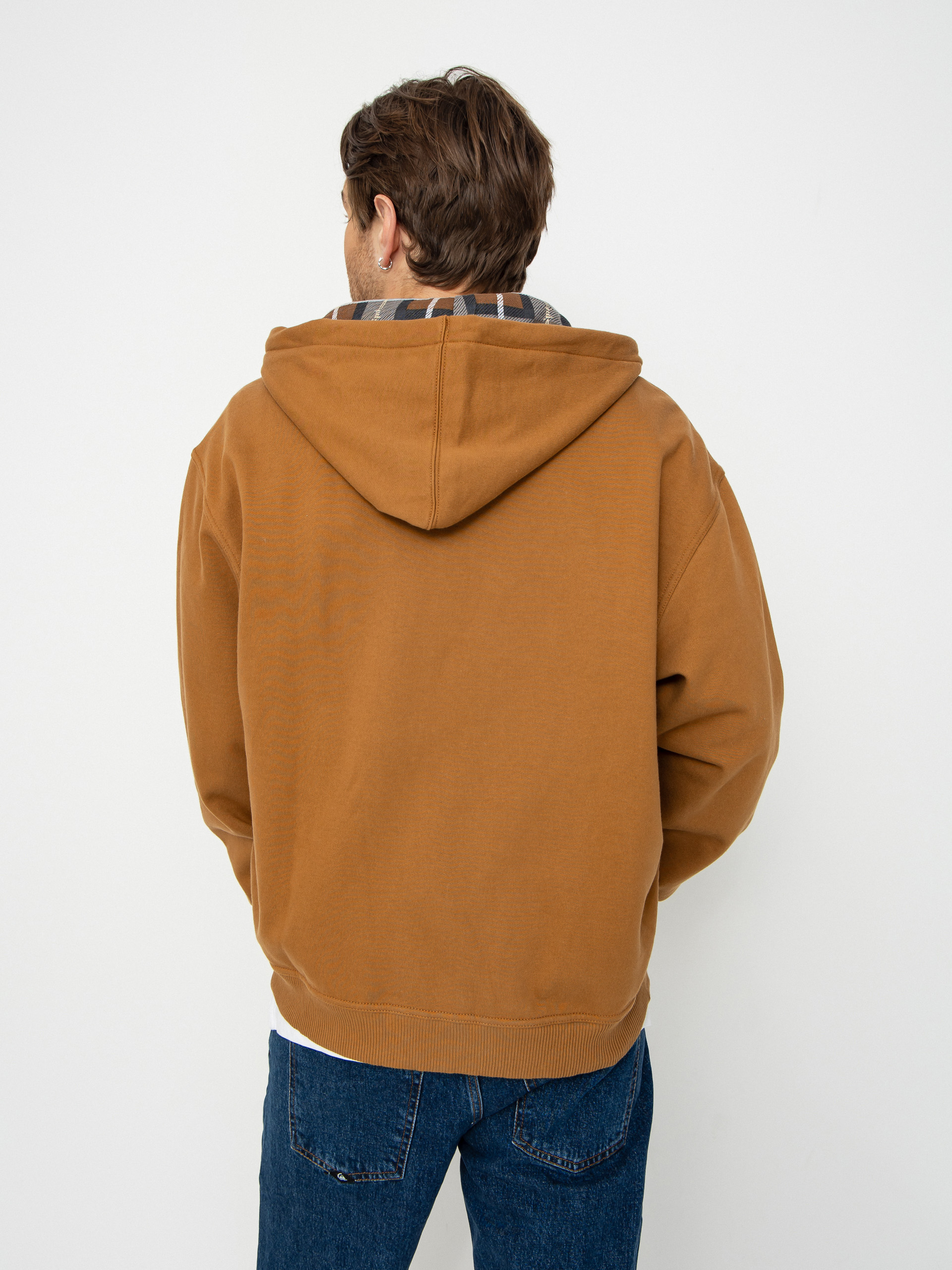 Bluza z kapturem Dickies x Thrasher Through ZHD (brown duck)