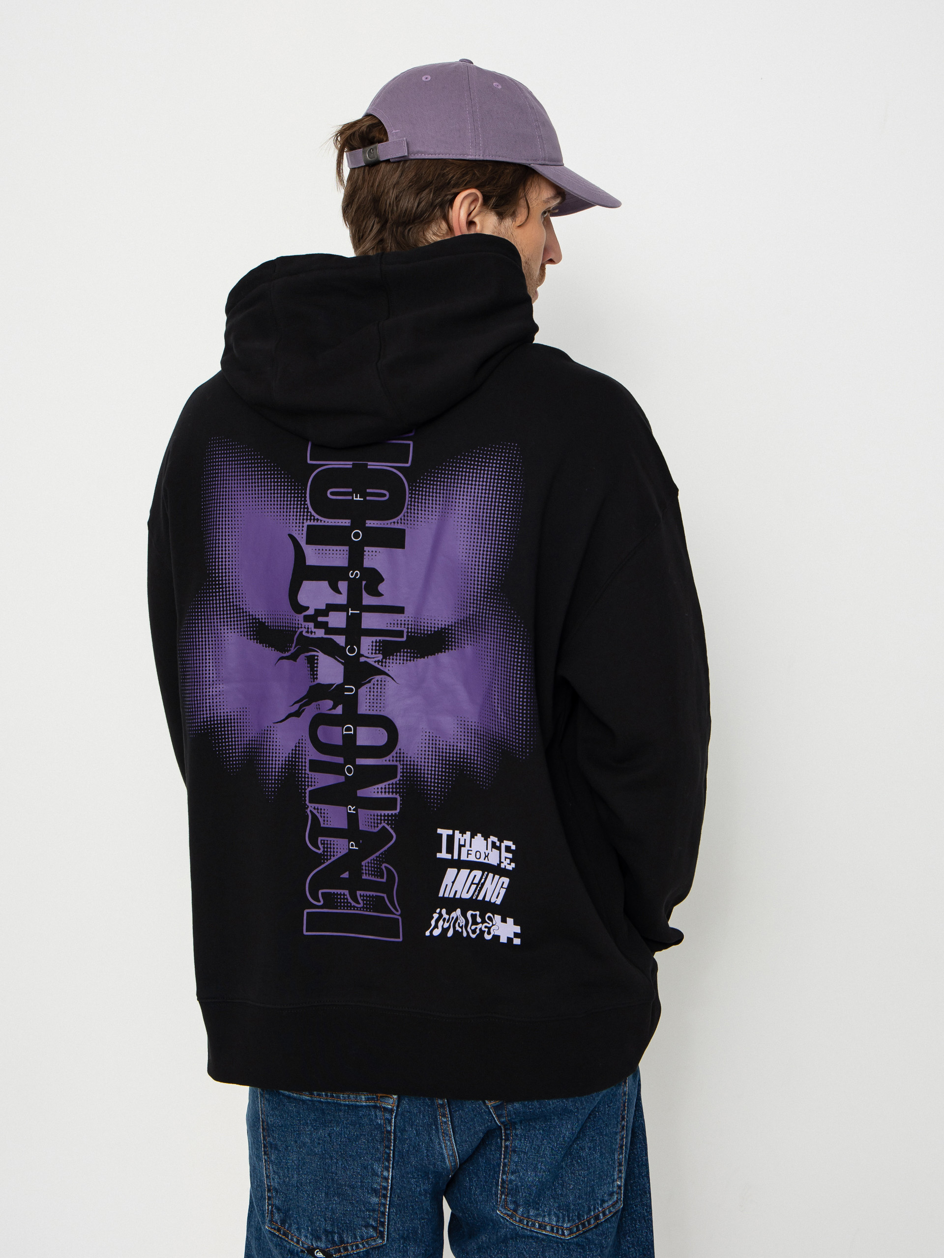 Bluza z kapturem Fox Image Phantom Oversized HD (black)