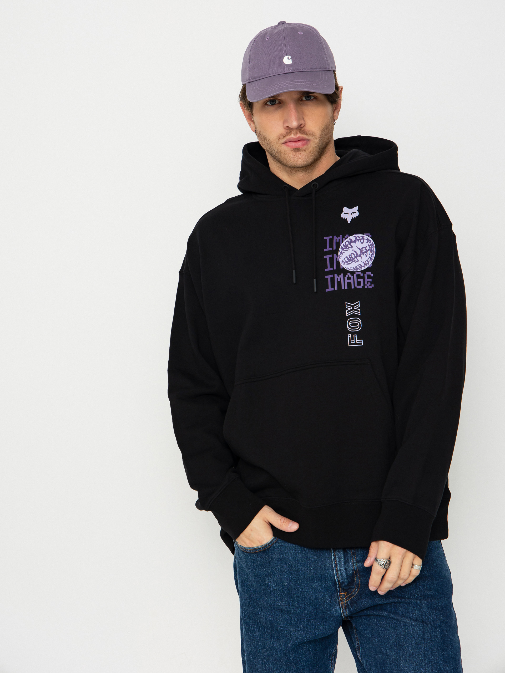 Bluza z kapturem Fox Image Phantom Oversized HD (black)