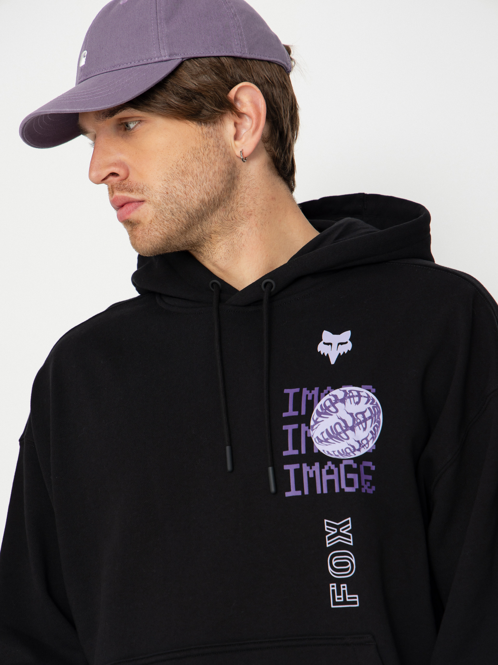 Bluza z kapturem Fox Image Phantom Oversized HD (black)
