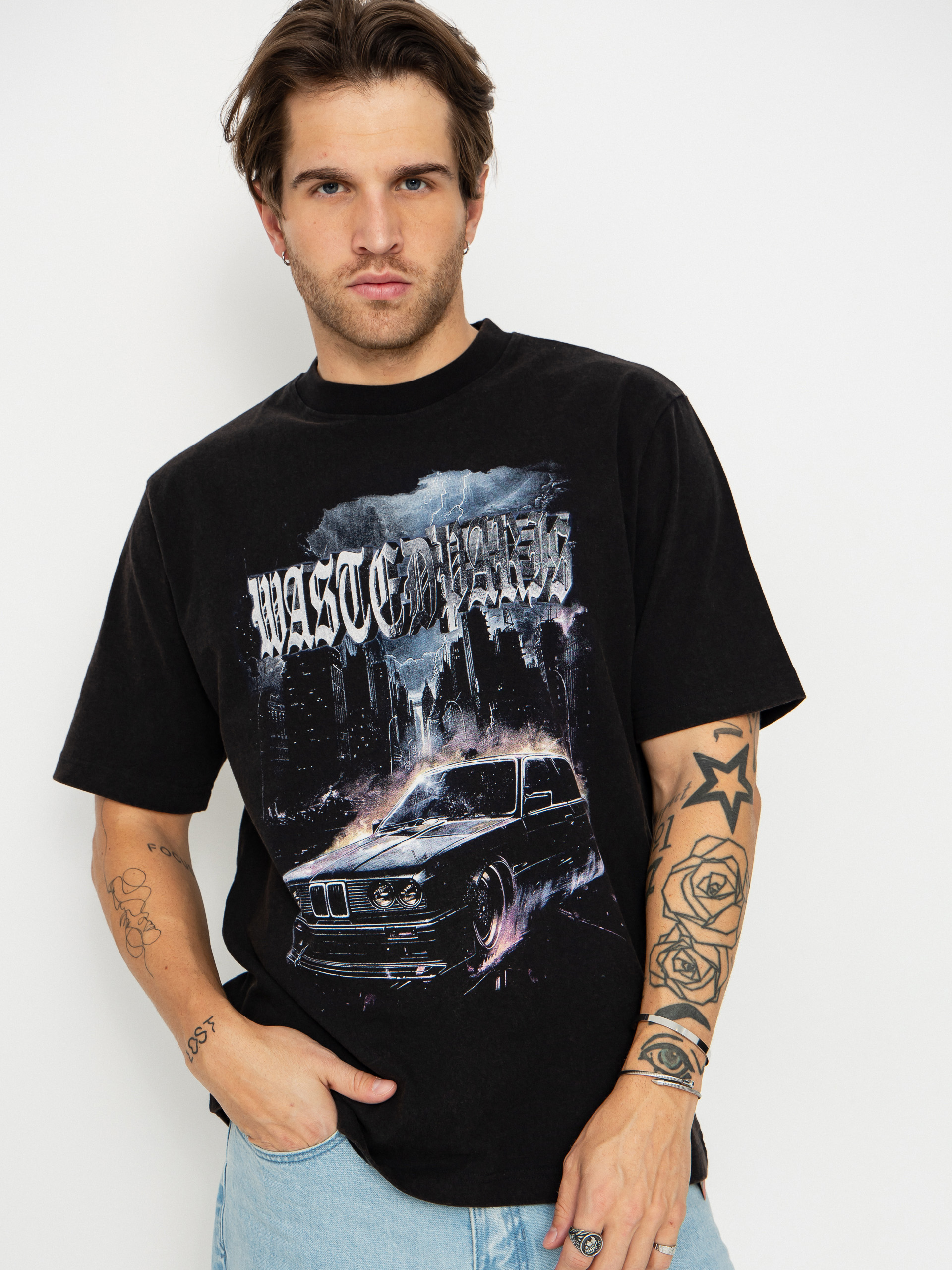 T-shirt Wasted Paris Run (faded black)