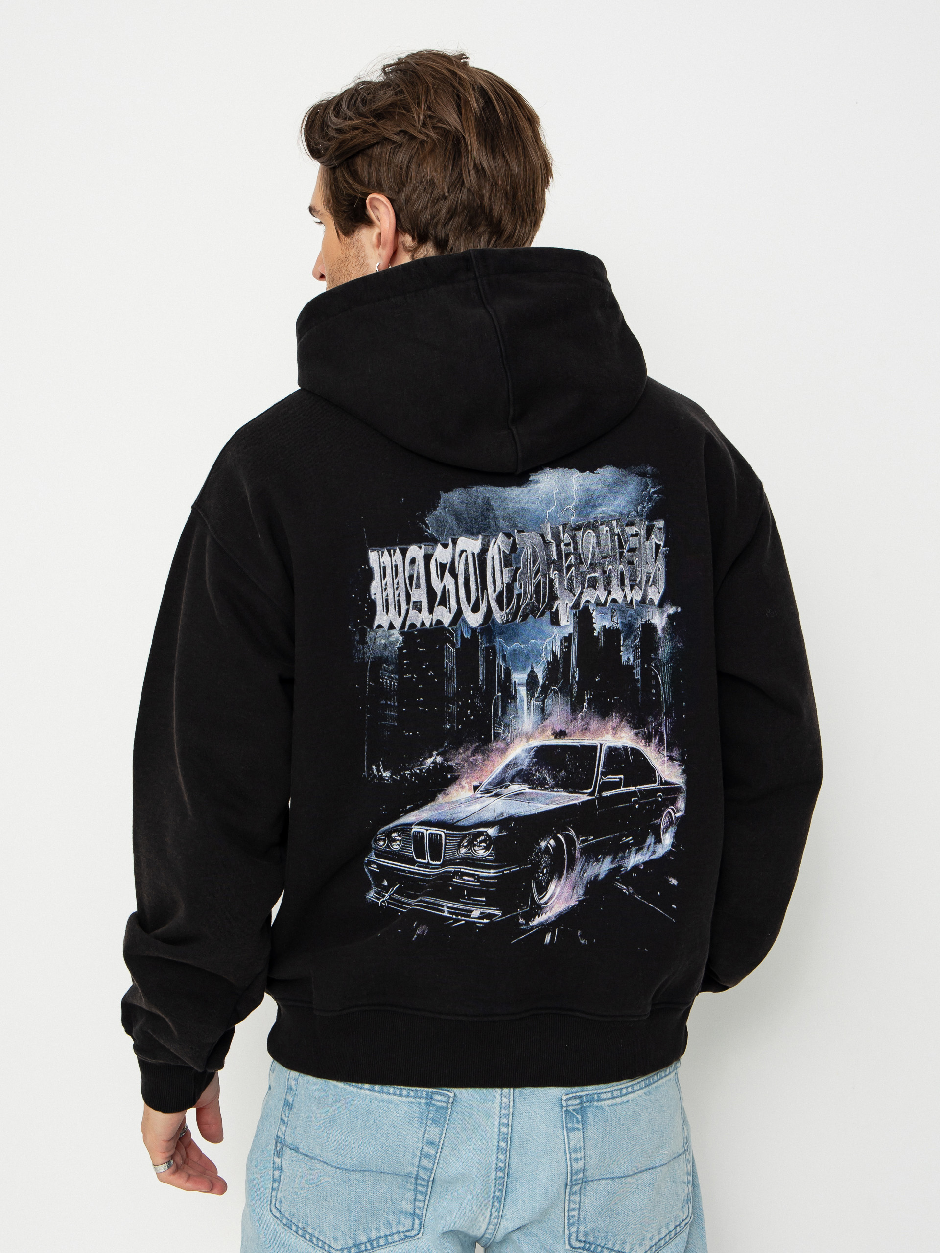 Bluza z kapturem Wasted Paris Run HD (faded black)