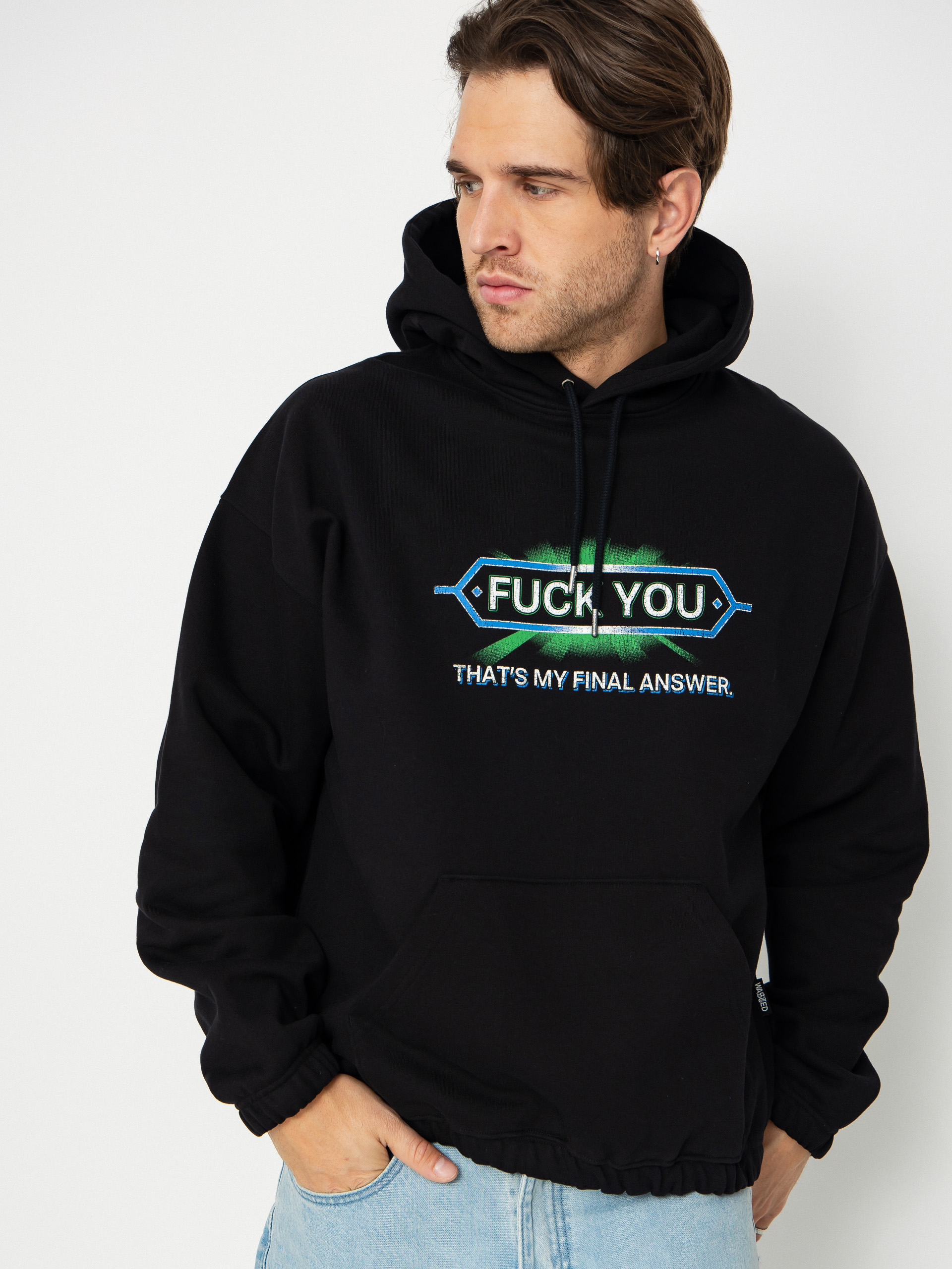 Bluza z kapturem Wasted Paris Answear Boxy HD (black)