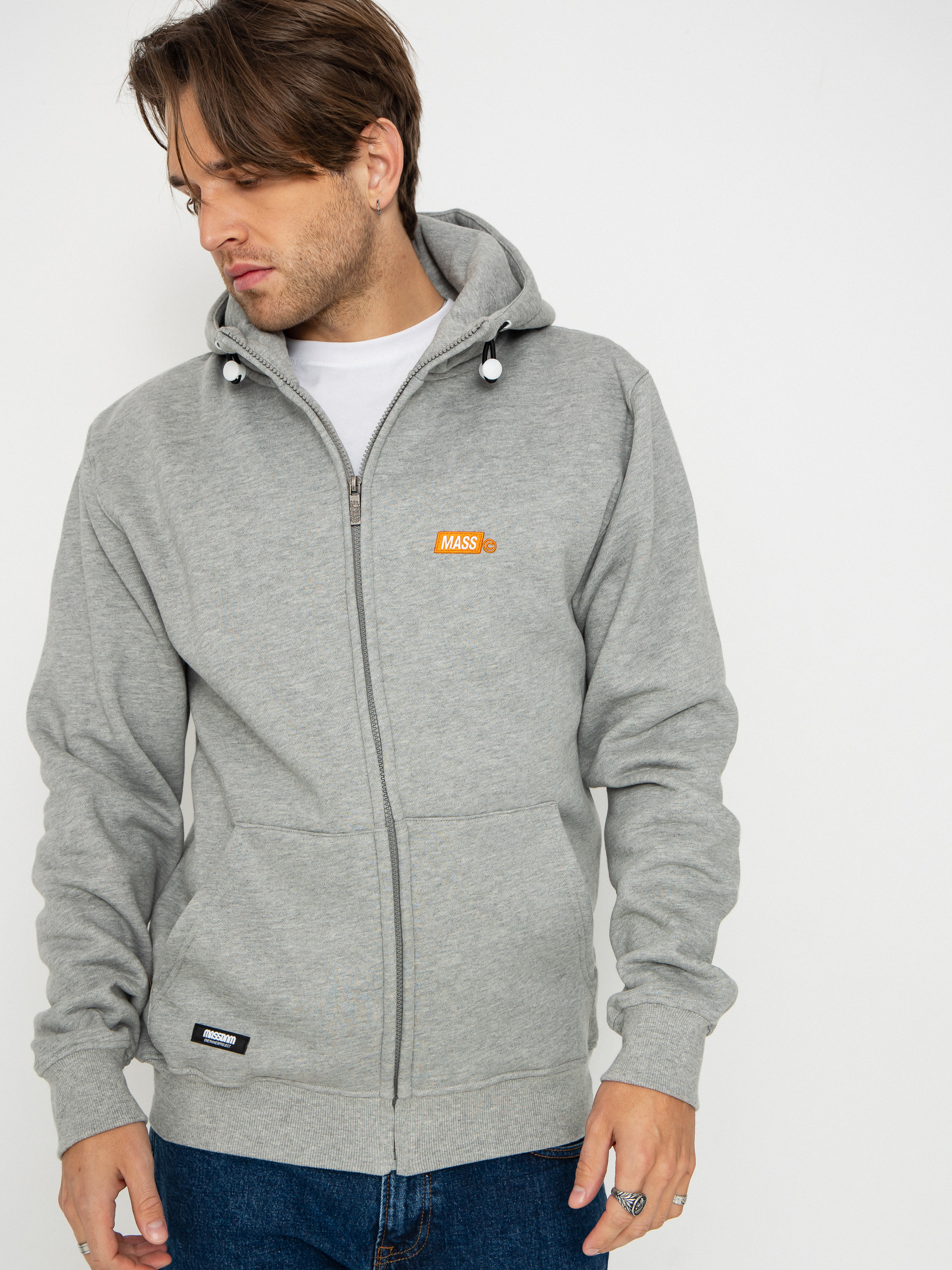 Bluza z kapturem MassDnm Mini Box ZHD (light heather grey)