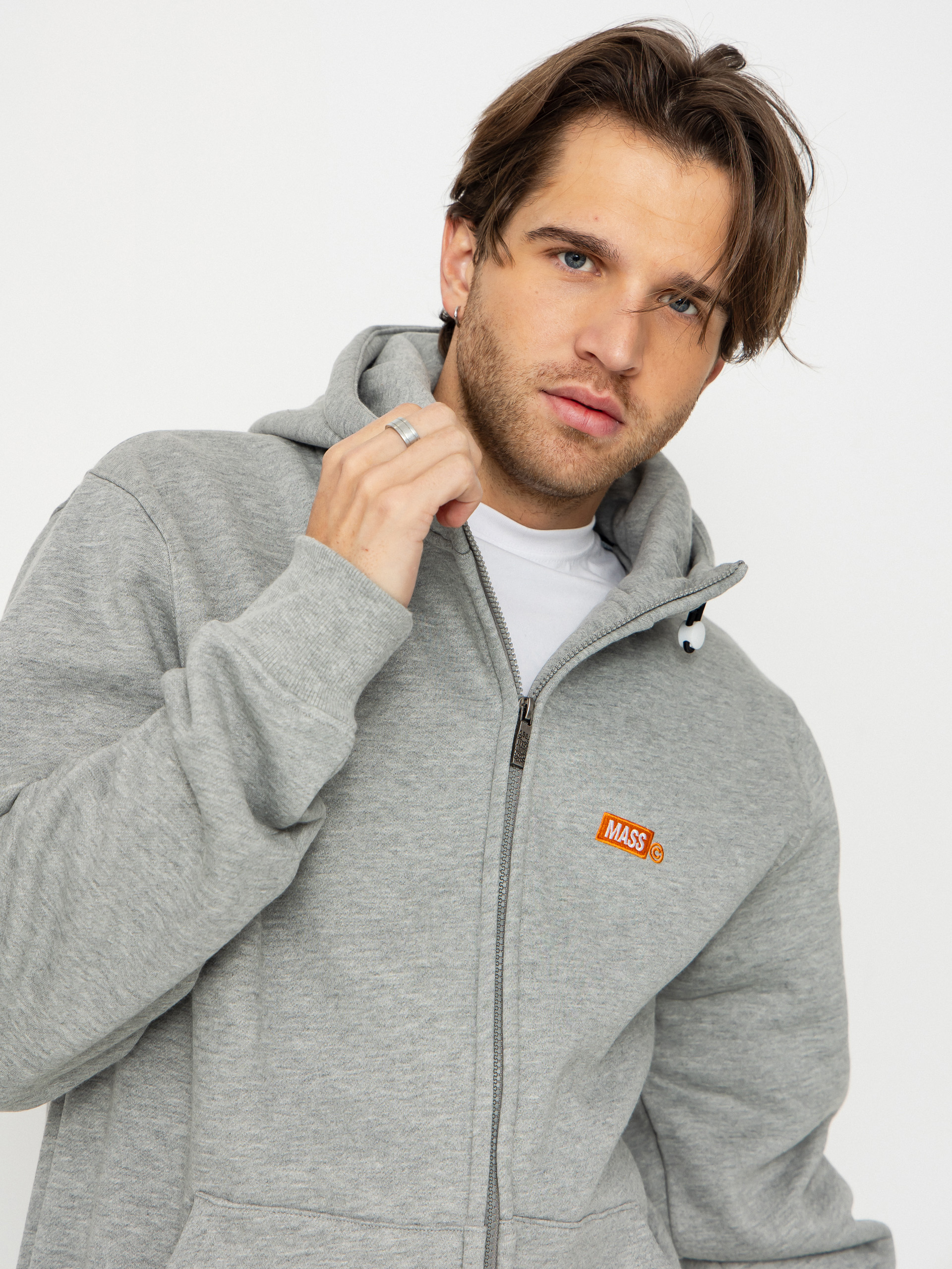 Bluza z kapturem MassDnm Mini Box ZHD (light heather grey)