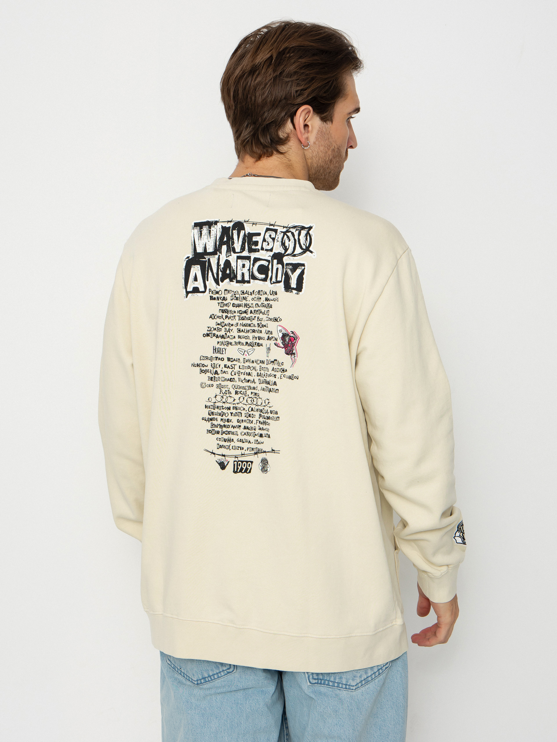Bluza Hurley Wave Anarchy (bone)