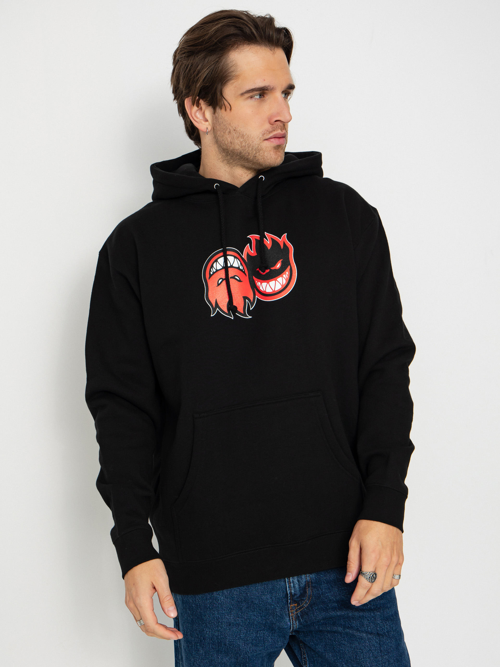 Bluza Spitfire Eternal Fill (black w/red black&white print)