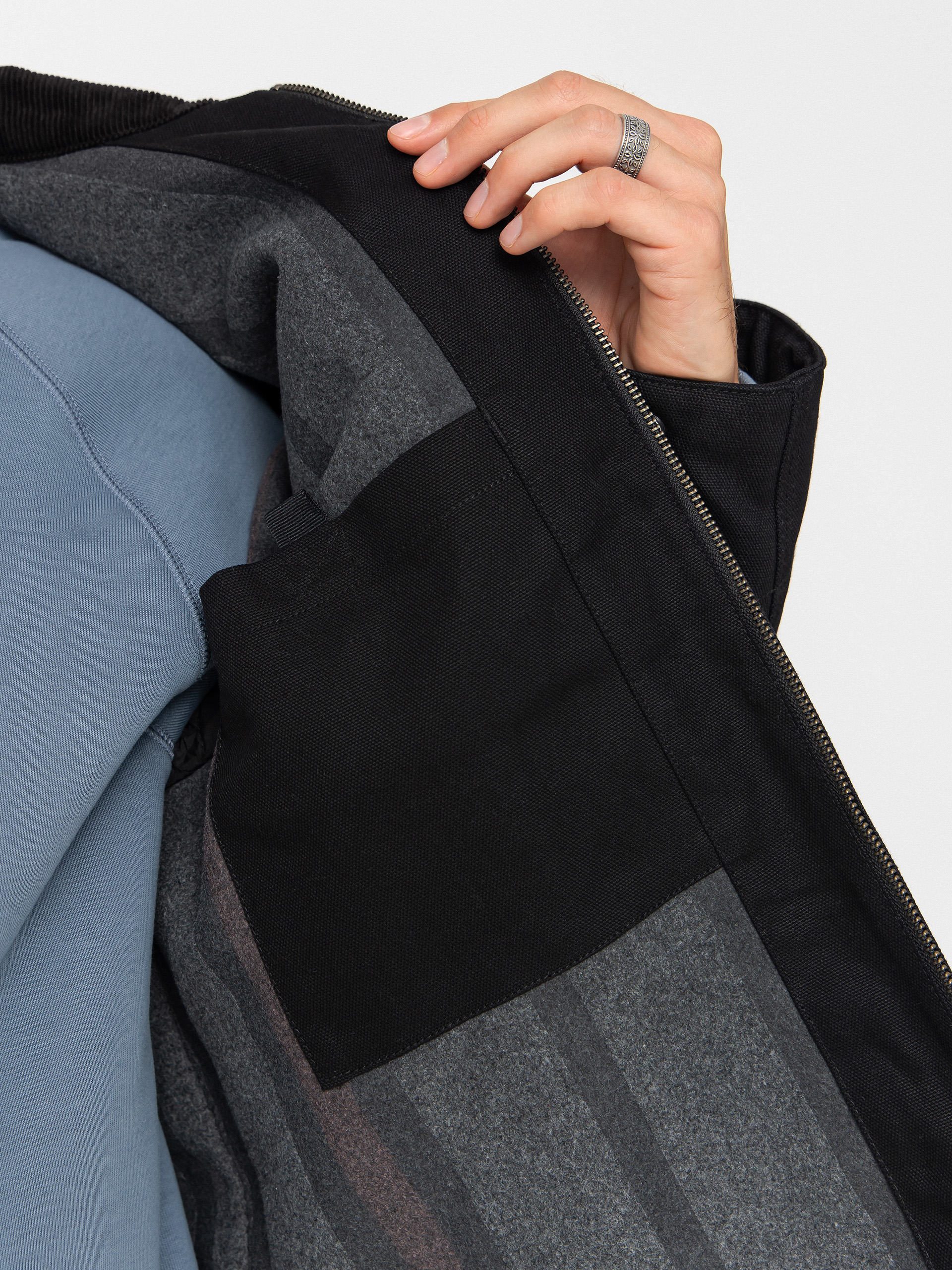 Kurtka Carhartt WIP Detroit (black/black/rigid)