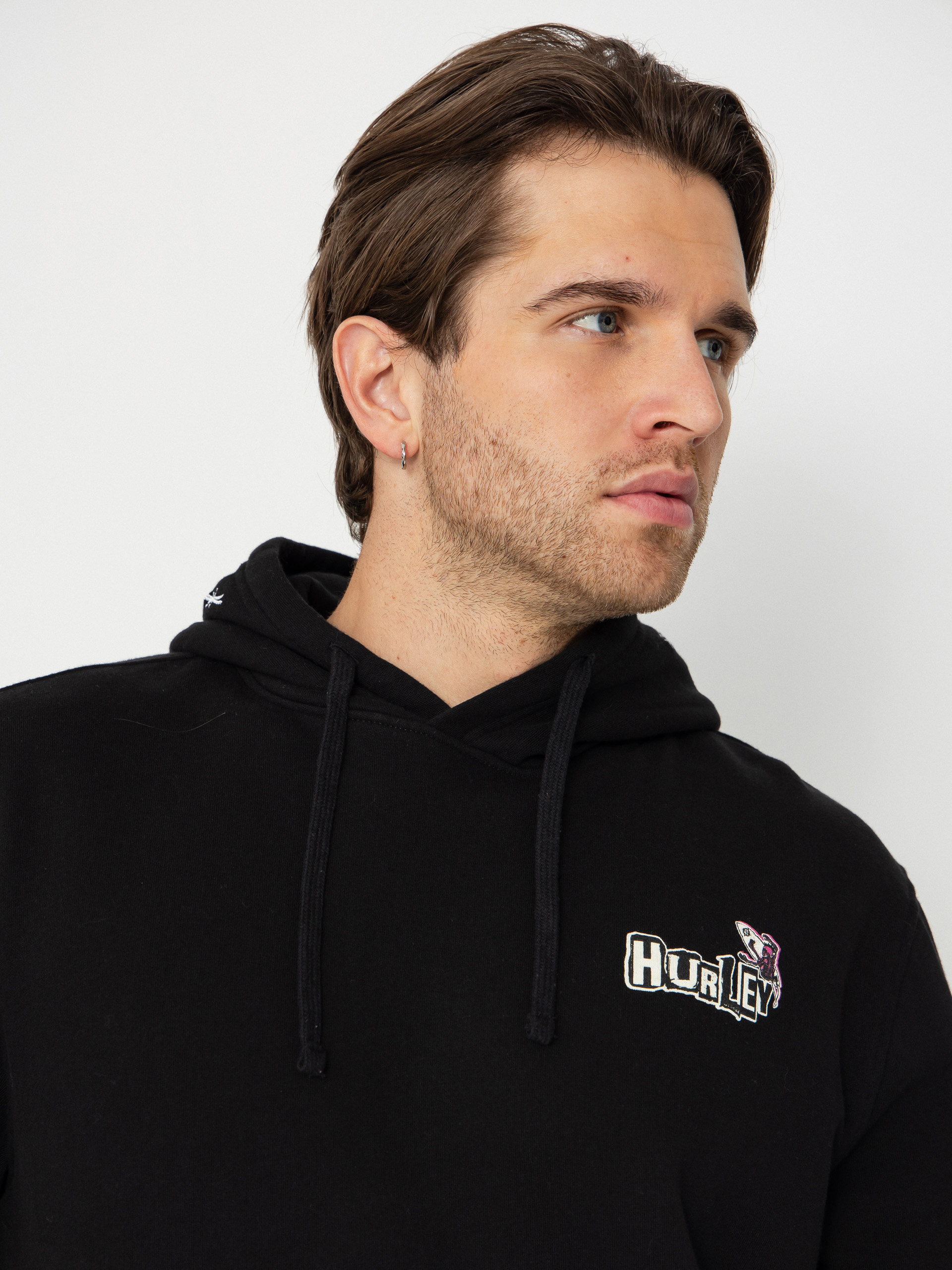 Bluza z kapturem Hurley Wave Anarchy HD (black)