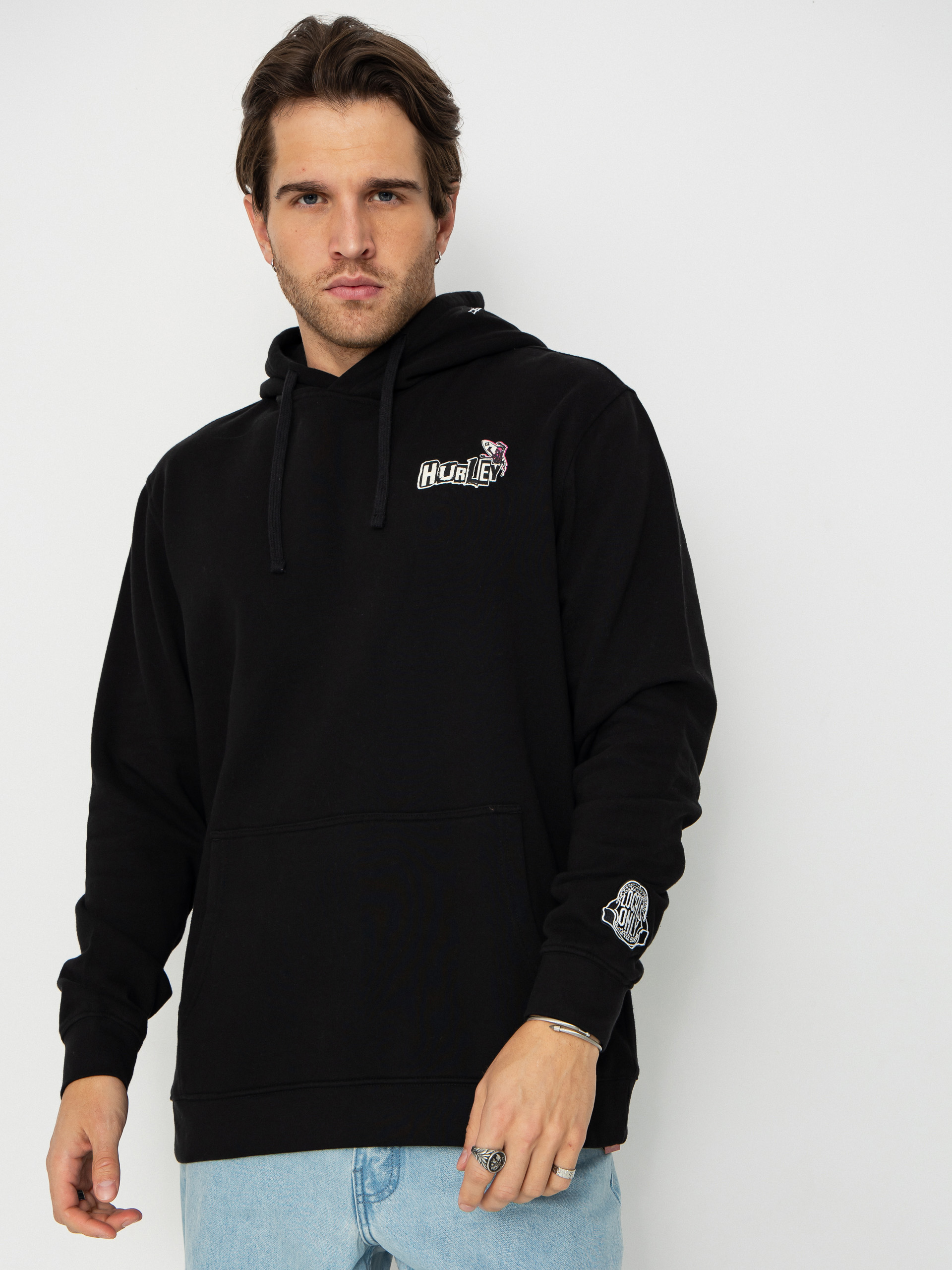 Bluza z kapturem Hurley Wave Anarchy HD (black)
