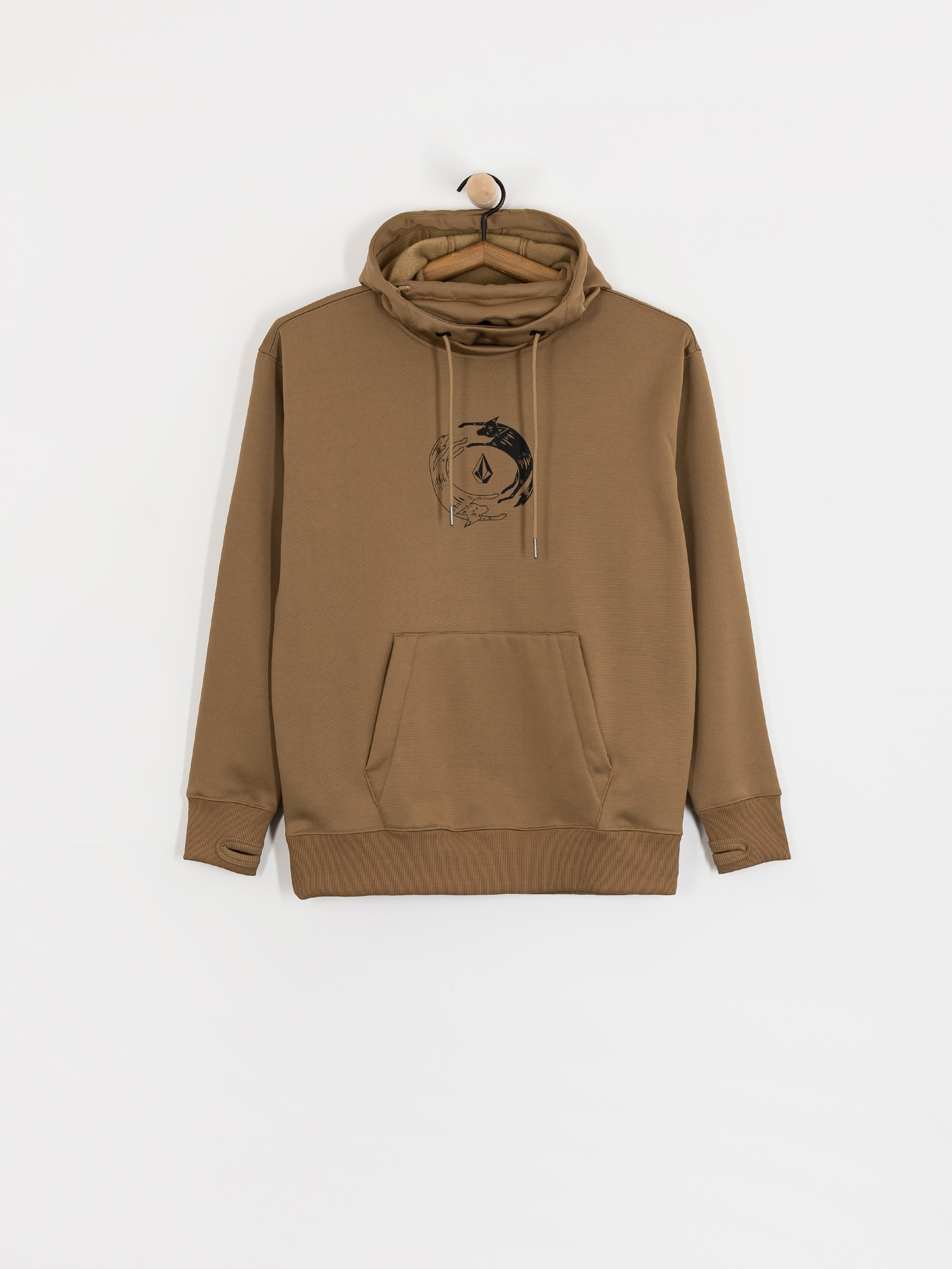 Bluza z kapturem Volcom Riding Hydro HD Wmn (bronze)